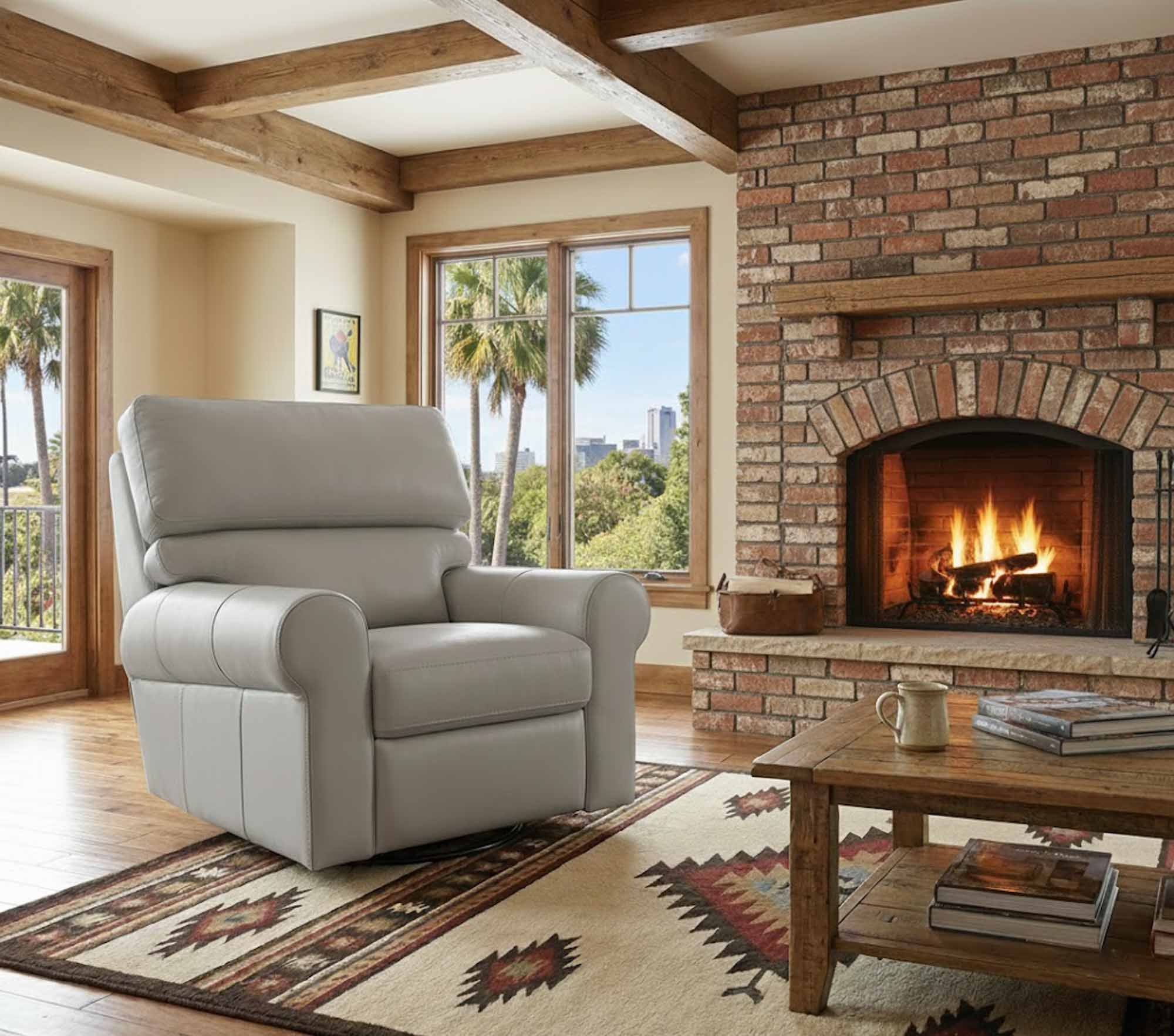Brookhaven Leather Power Lift Recliner - Image 8