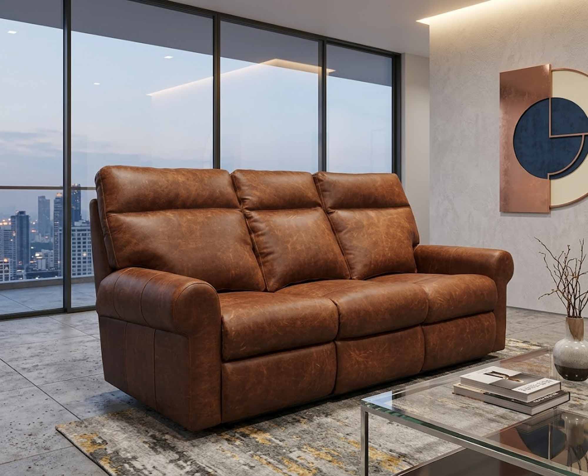 Brookhurst Leather Sofa - Image 2