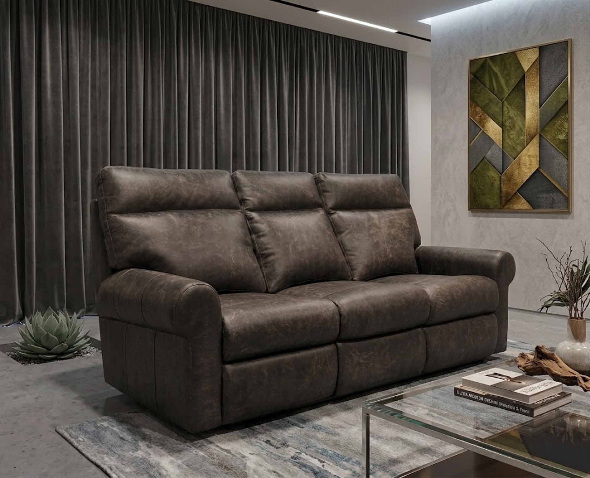 Brookhurst Leather Sofa - Image 3