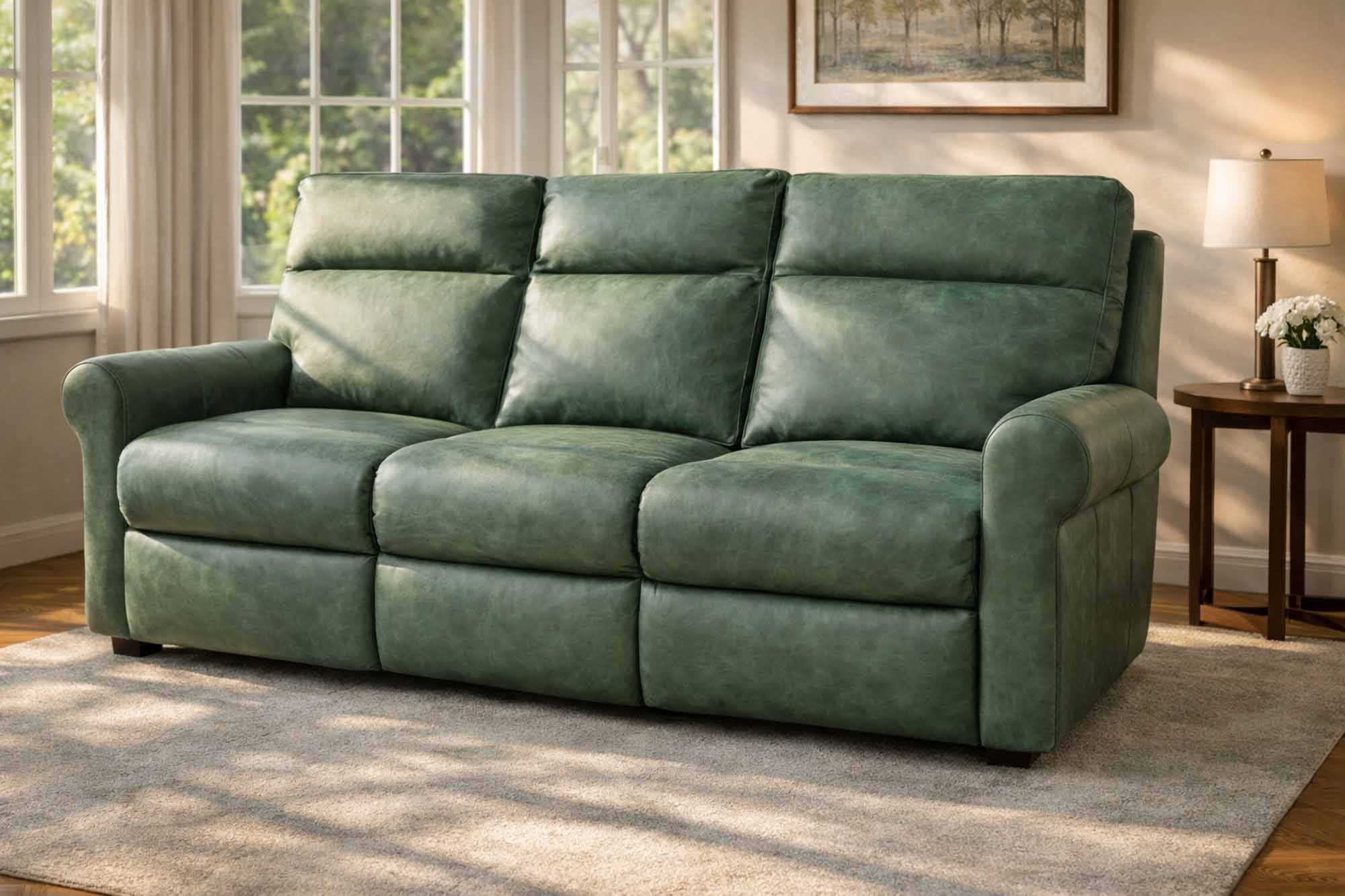 Brookhurst Leather Sofa - Image 4