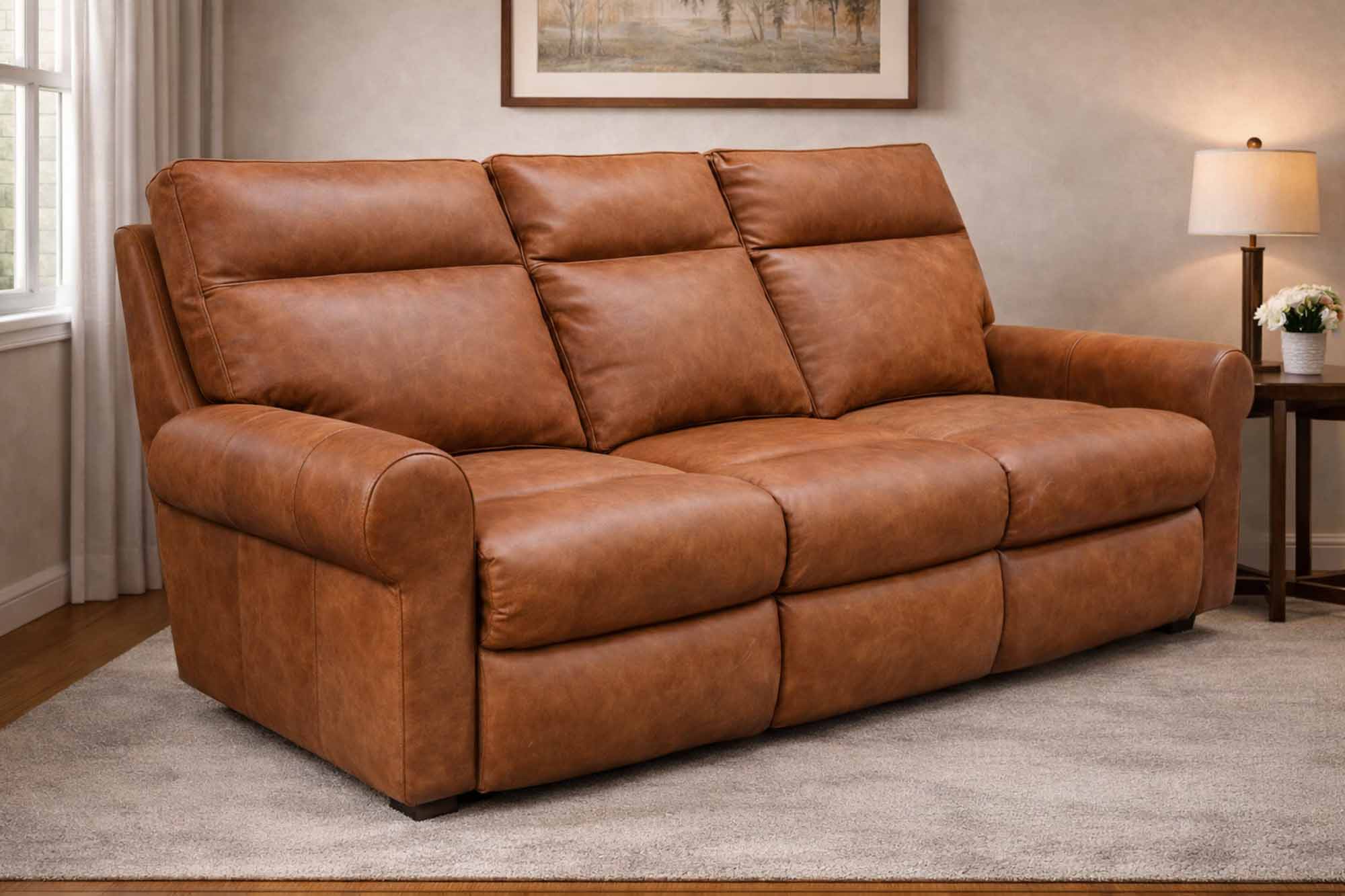 Brookhurst Leather Sofa - Image 5