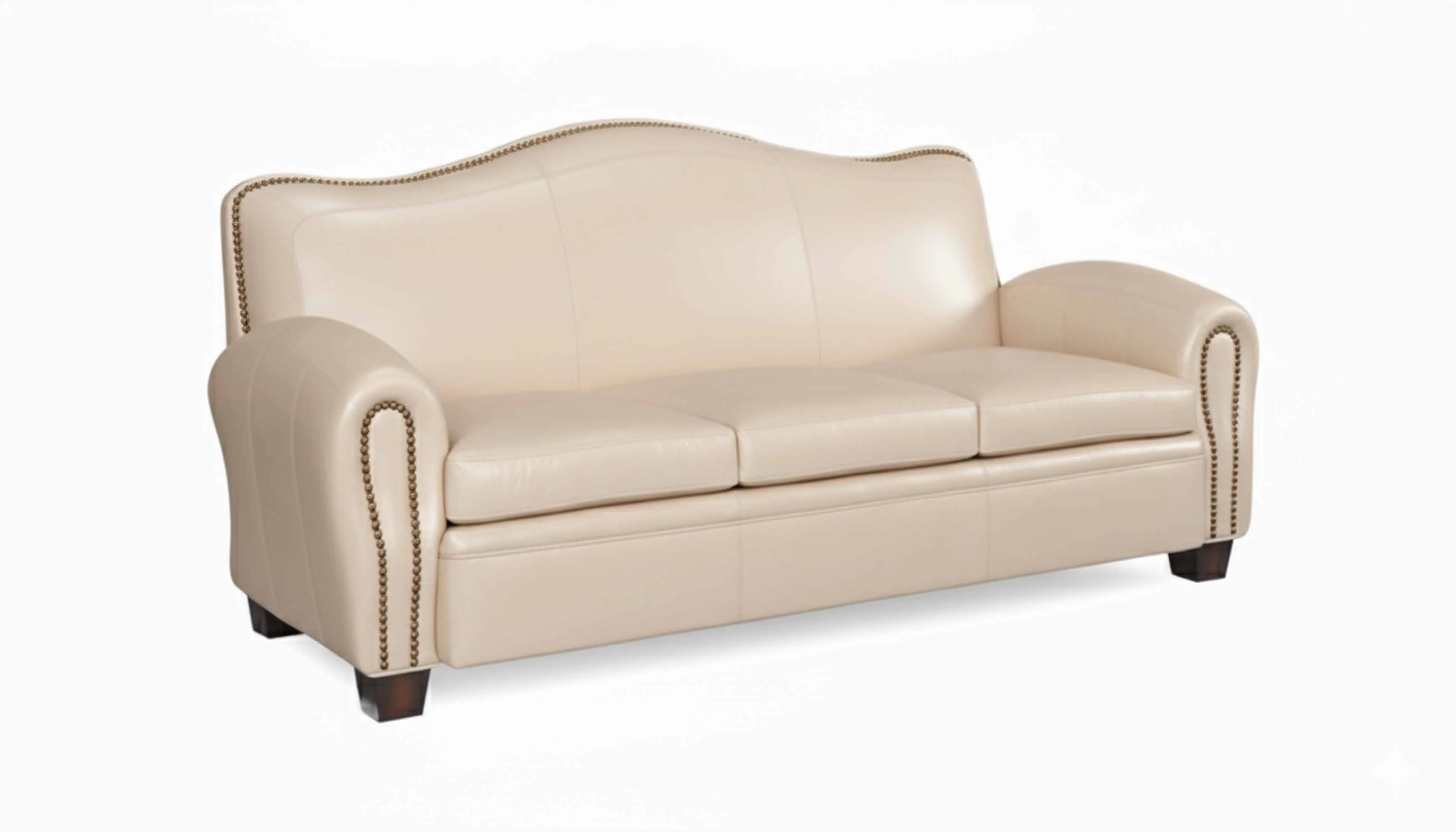 Camelback Leather Sofa - Image 3