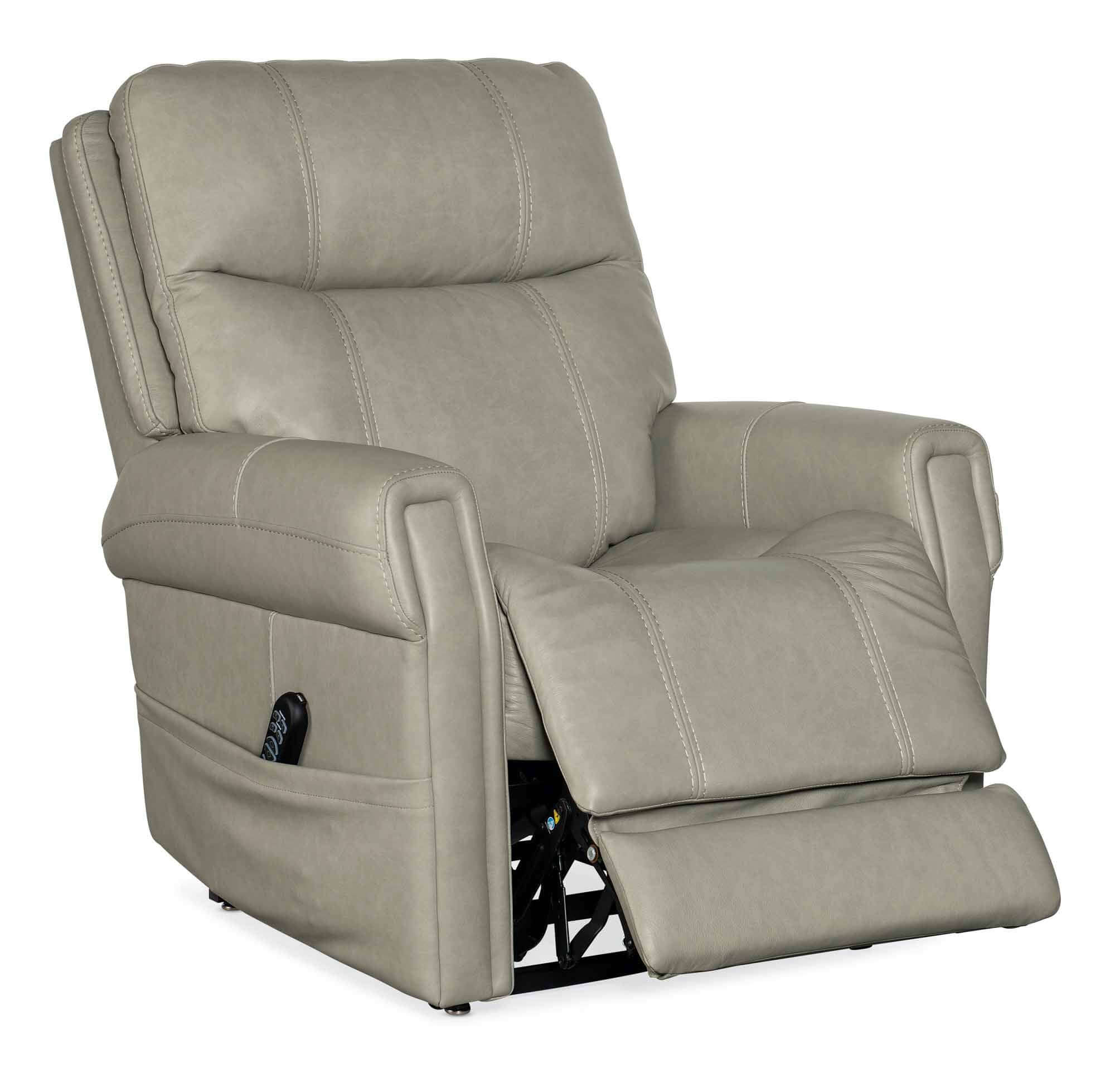 Cameron Leather Power Lift Recliner With Articulating Headrest And Lumbar - Image 4