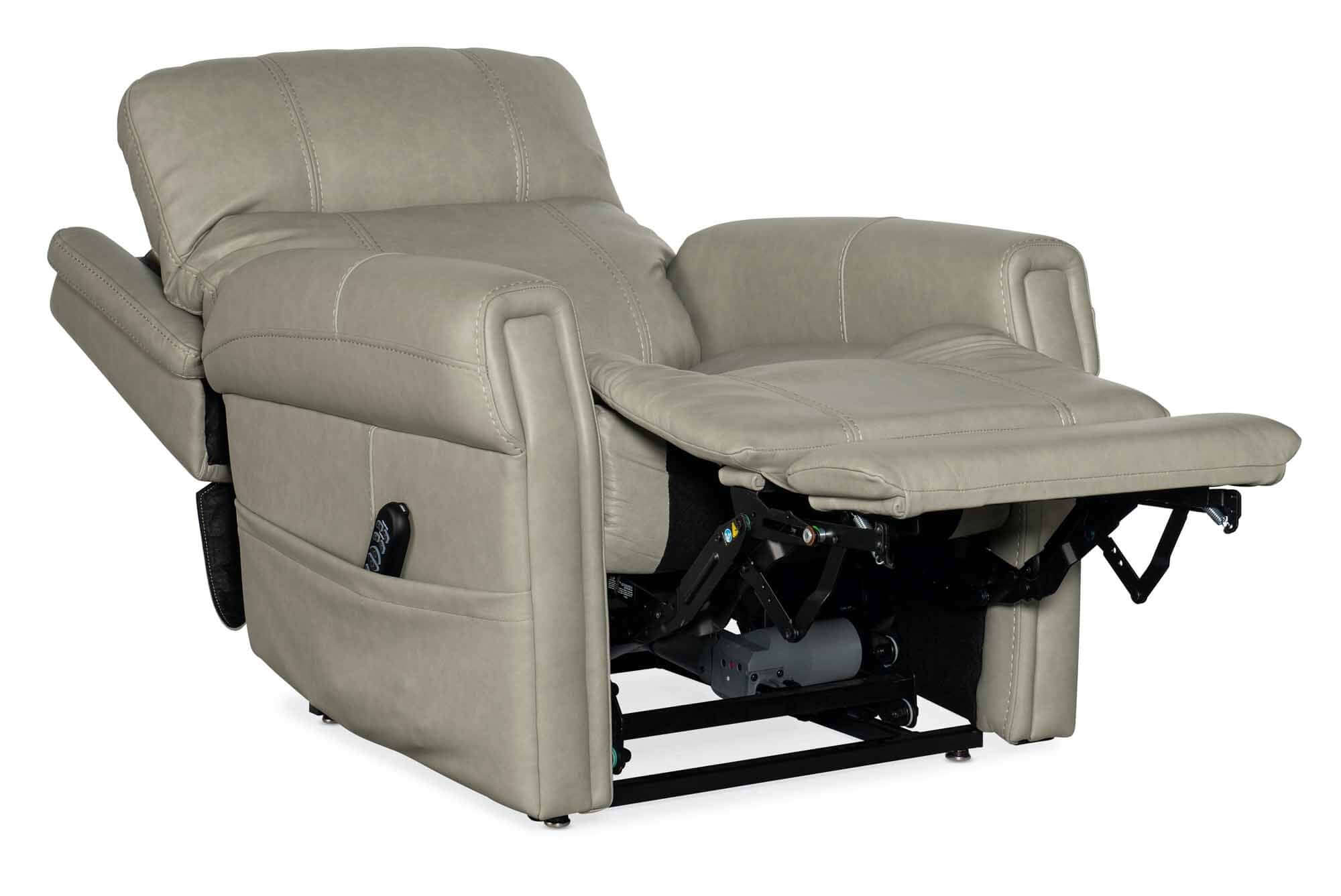 Cameron Leather Power Lift Recliner With Articulating Headrest And Lumbar - Image 5
