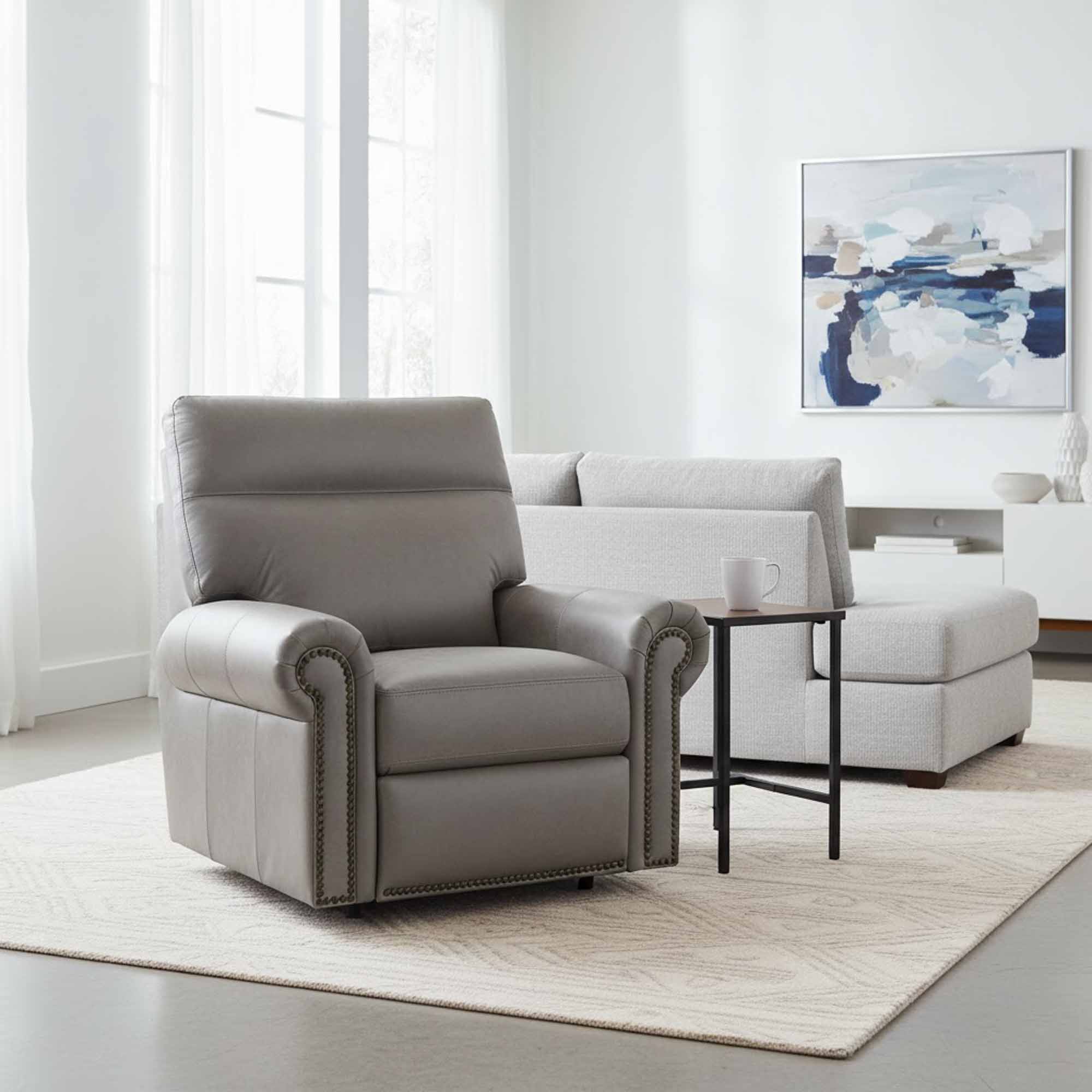 Campbell Leather Recliner - Image 3