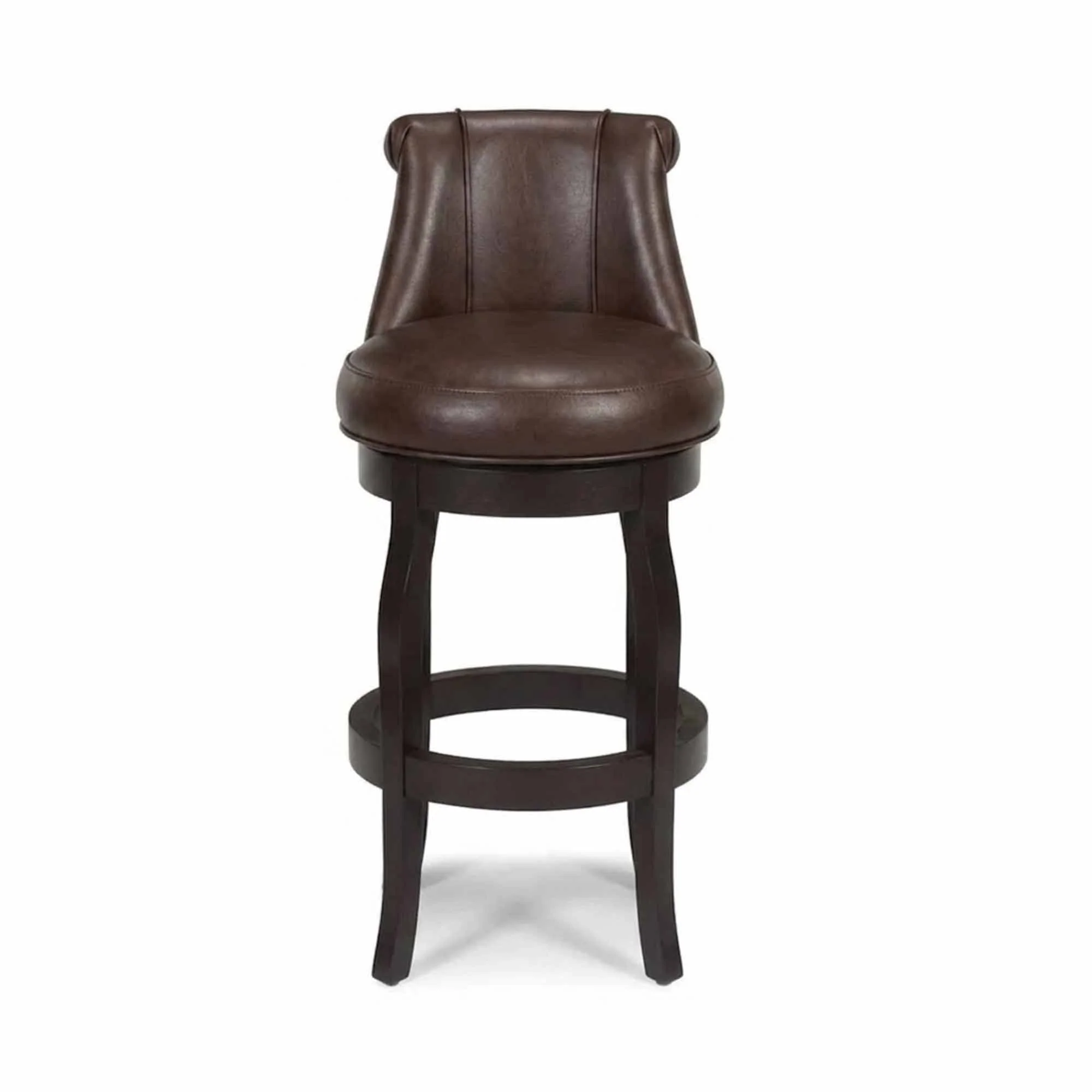 Caribbean Leather Swivel Bar Stool