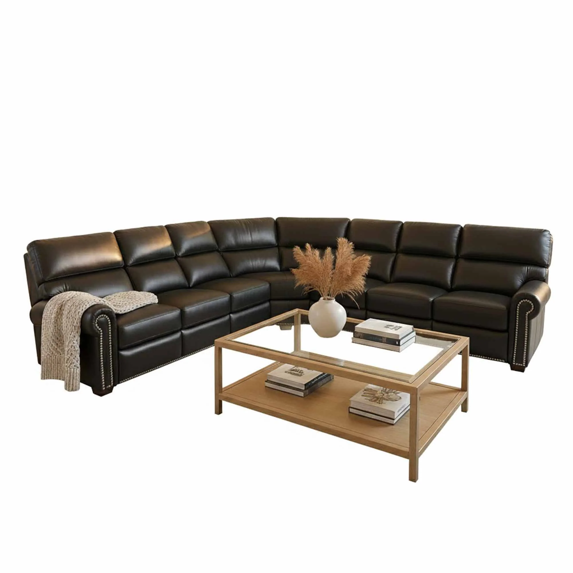 Carlton Leather Reclining Sectional - Image 2