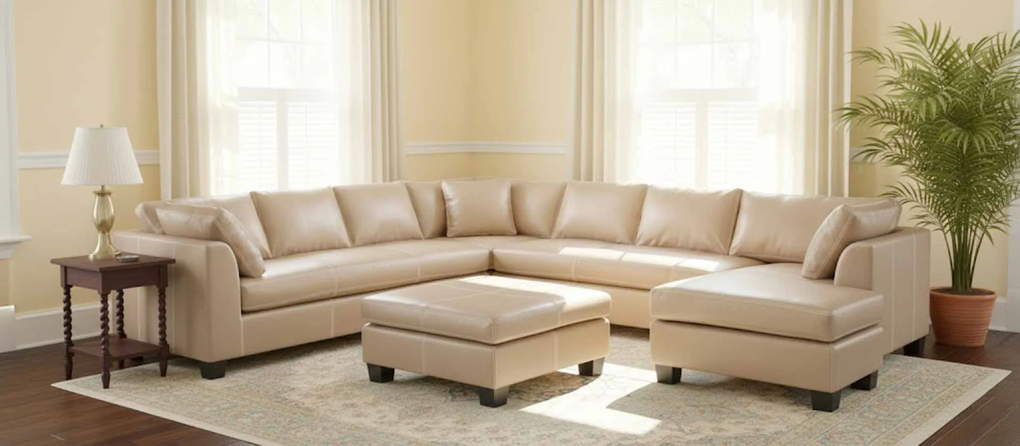 Carolina Leather Sectional - Image 9