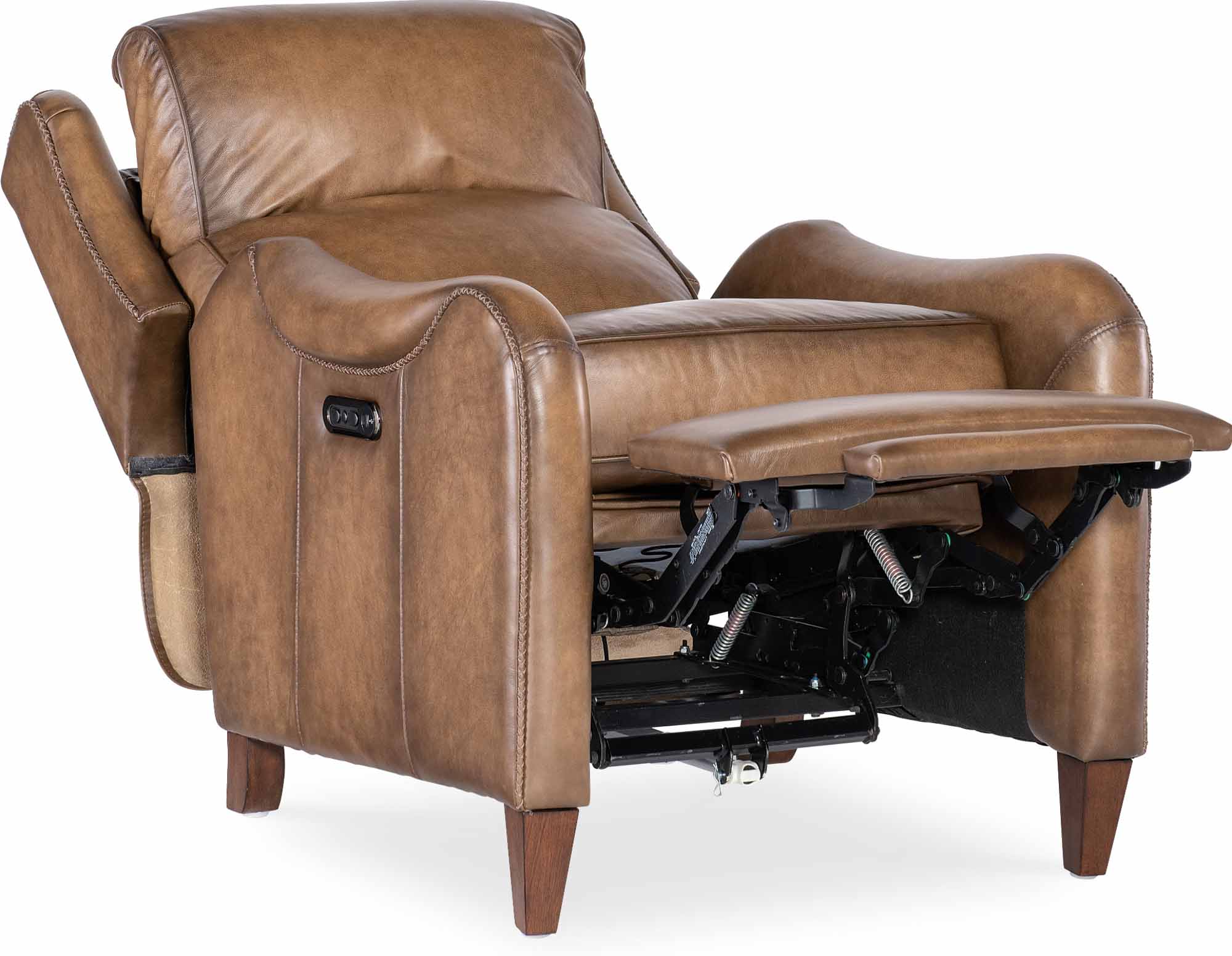 Carrington Leather Power Recliner With Articulating Headrest - Image 6