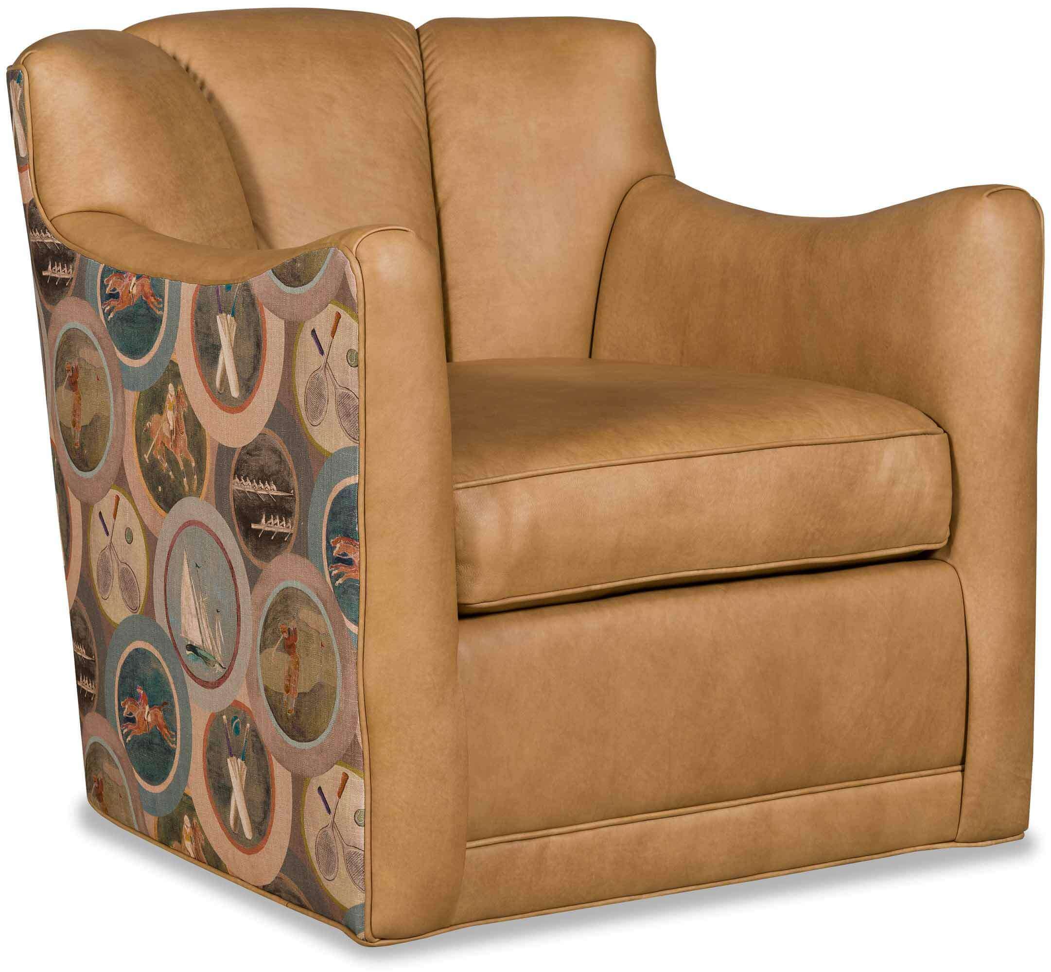 Casen Leather Swivel Chair