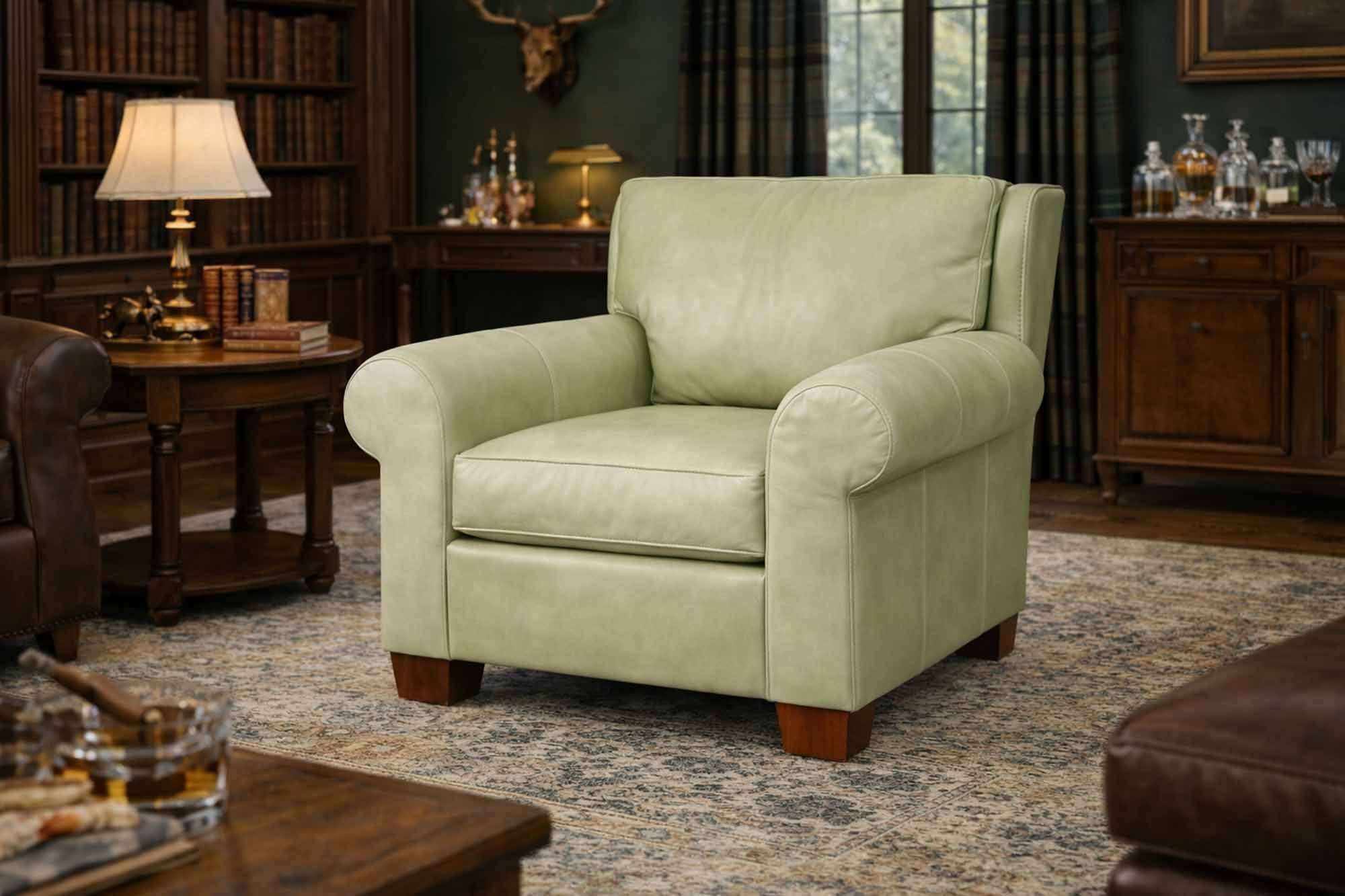 Castle Rock Leather Chair - Image 5