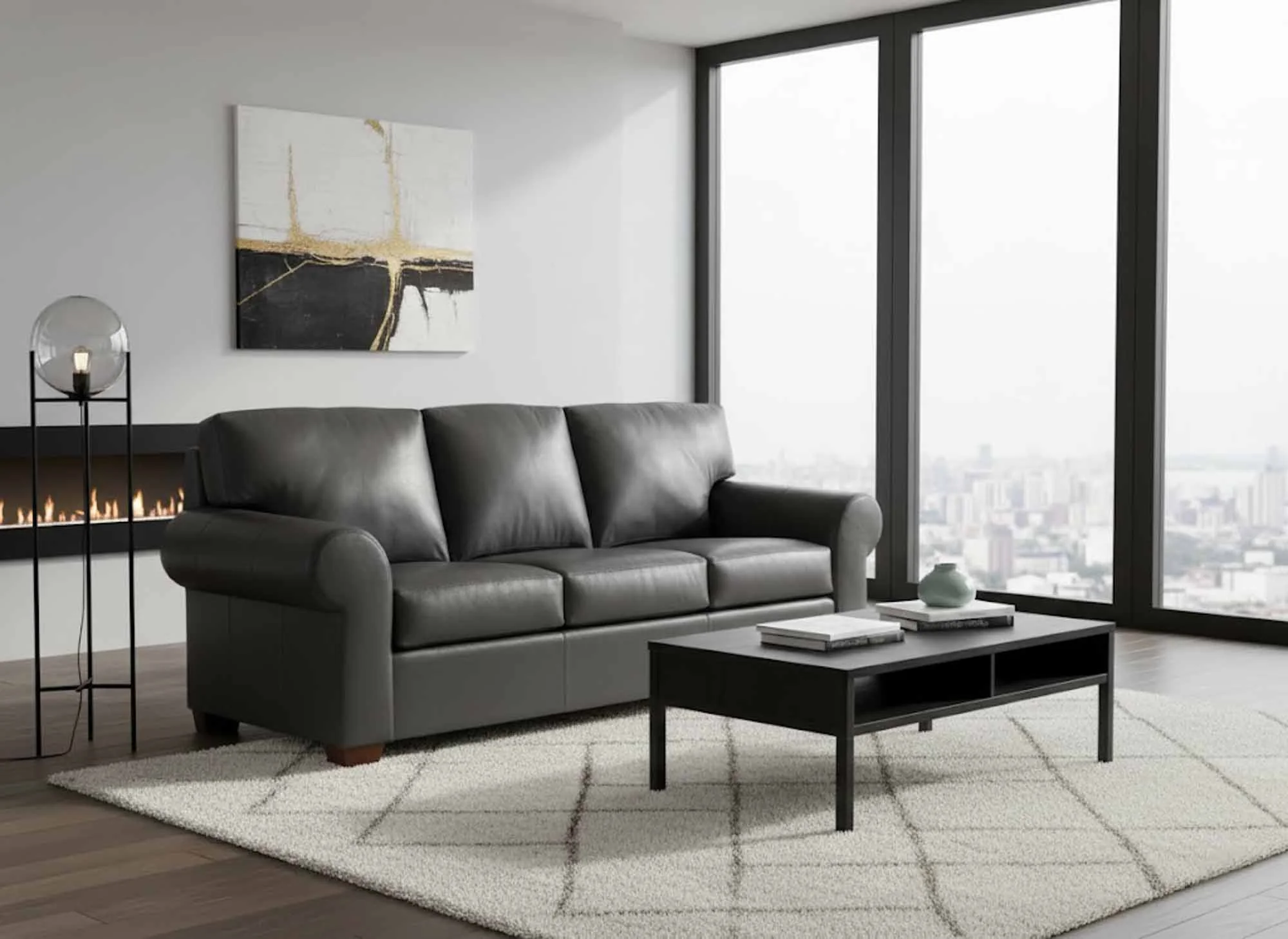 Castle Rock Leather Sofa - Image 2