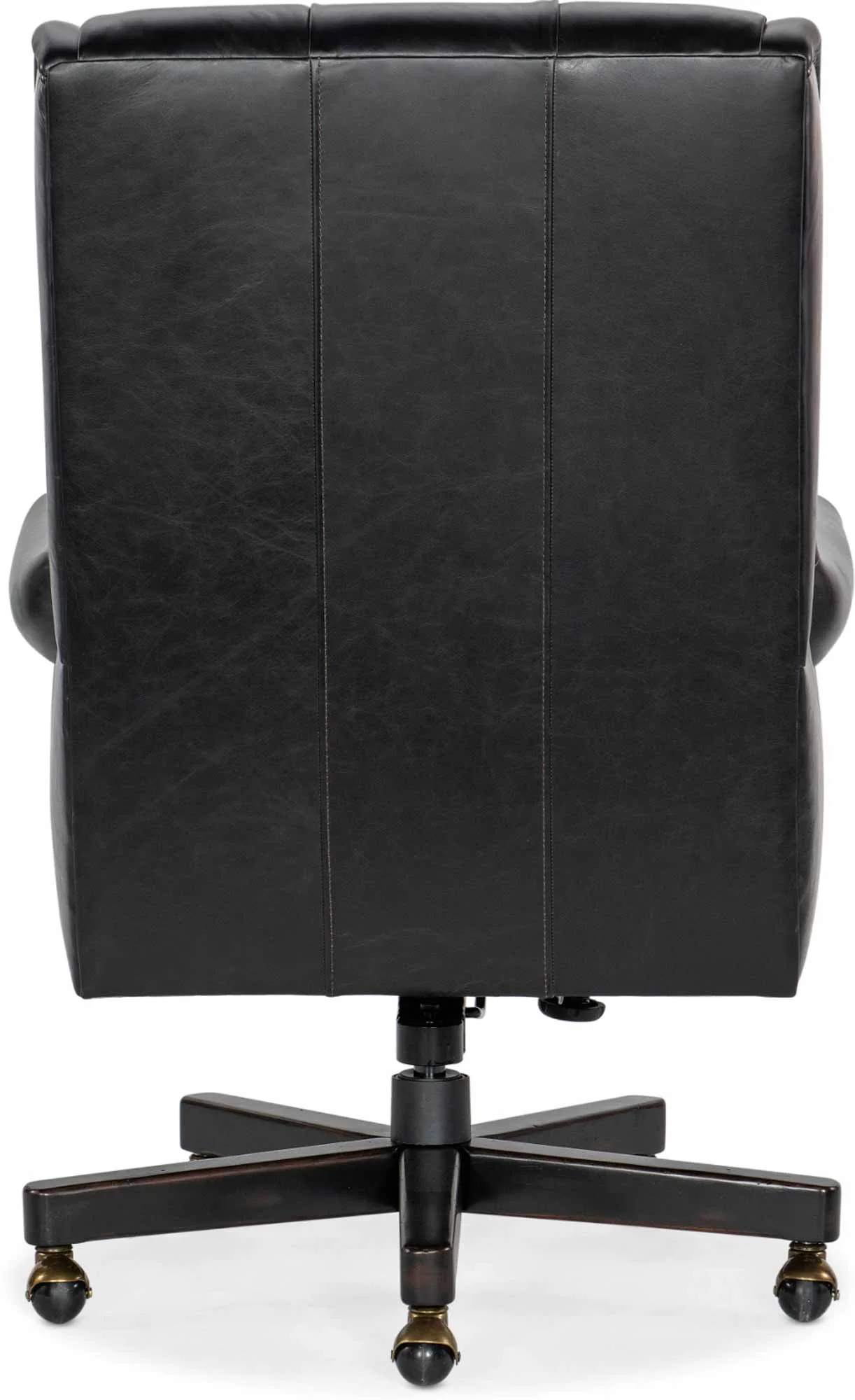 Charleston Leather Swivel Tilt Executive Chair In Black - Image 4