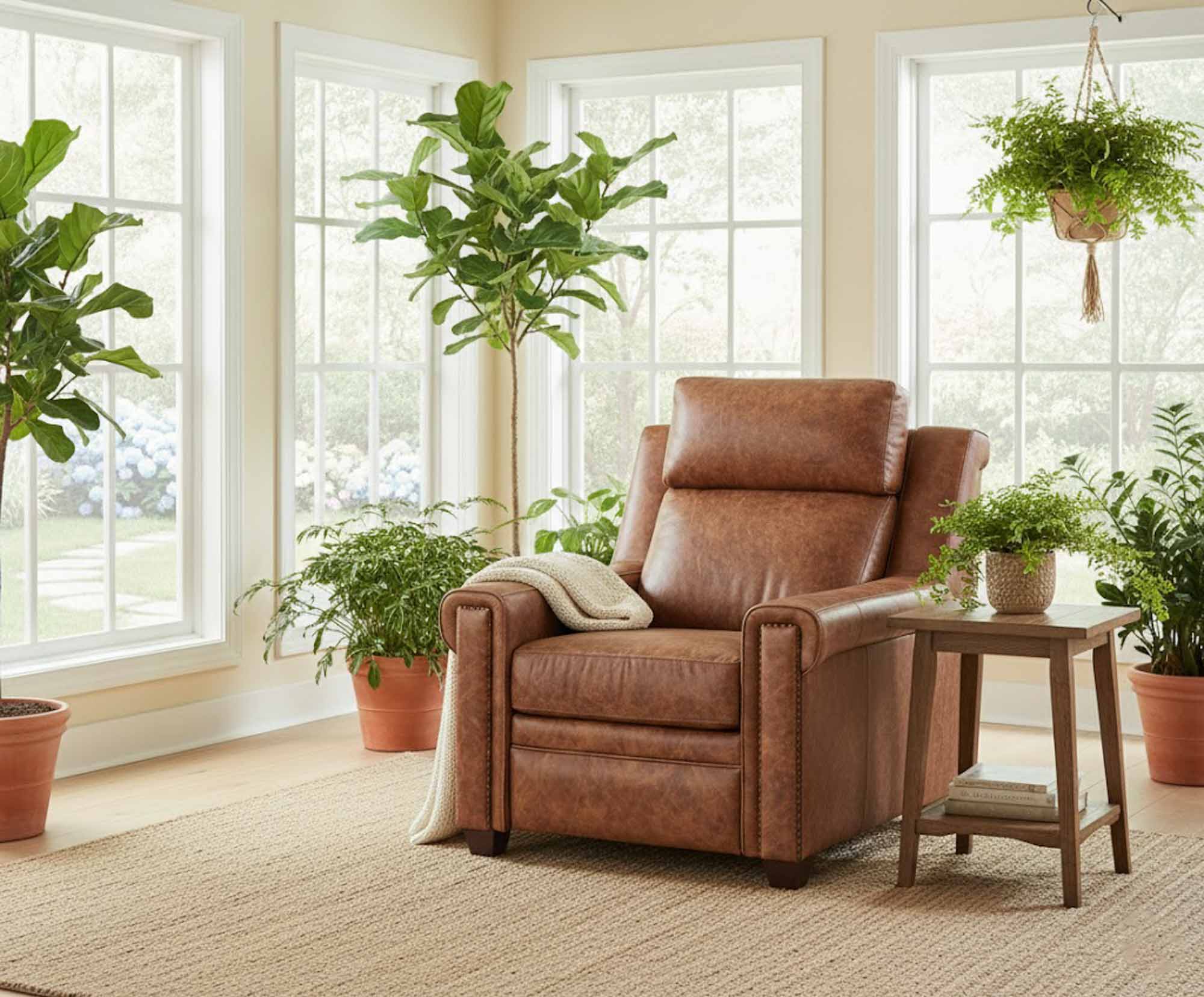 Charmed Leather Power Recliner With Articulating Headrest - Image 3
