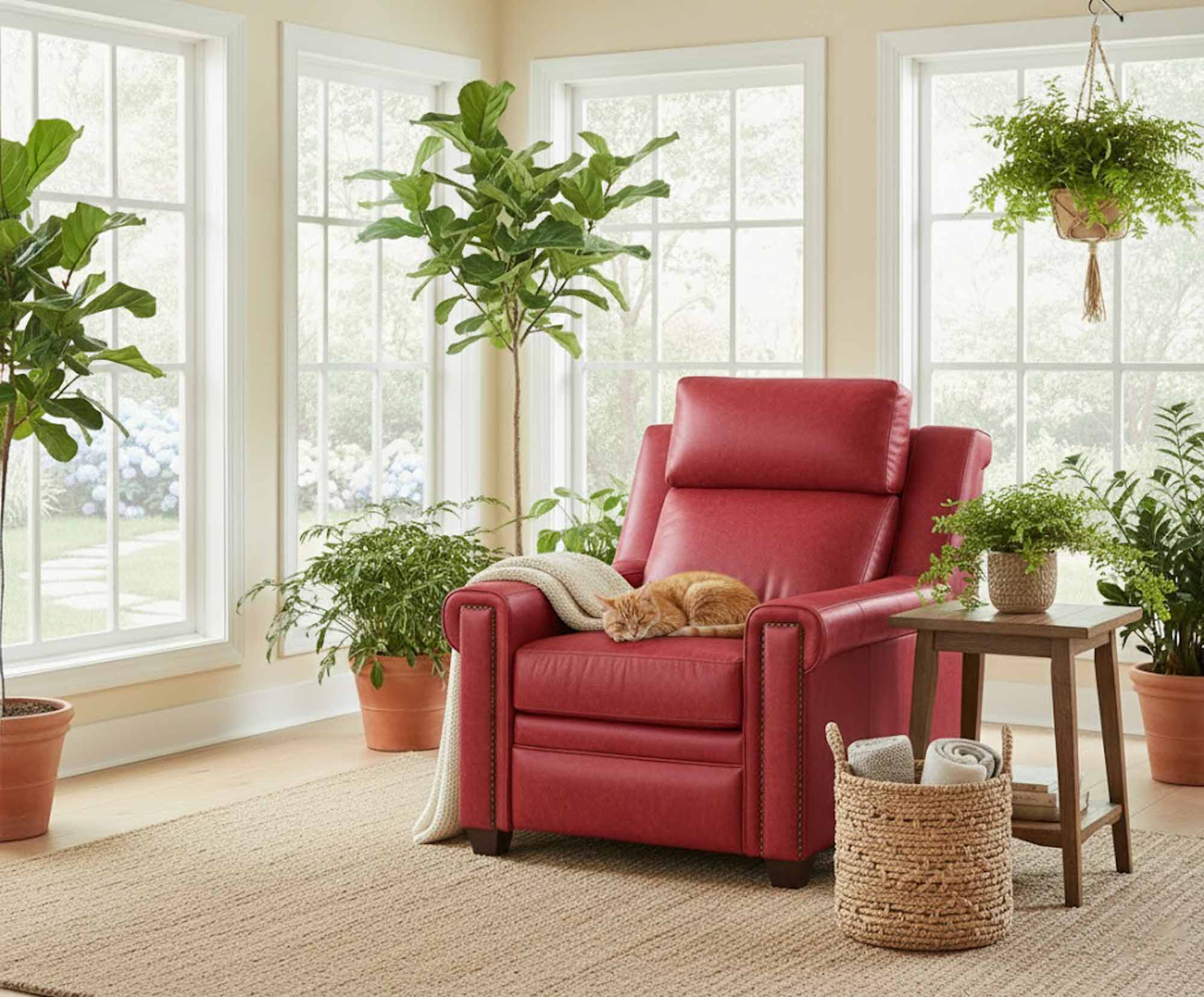 Charmed Leather Power Recliner With Articulating Headrest - Image 4