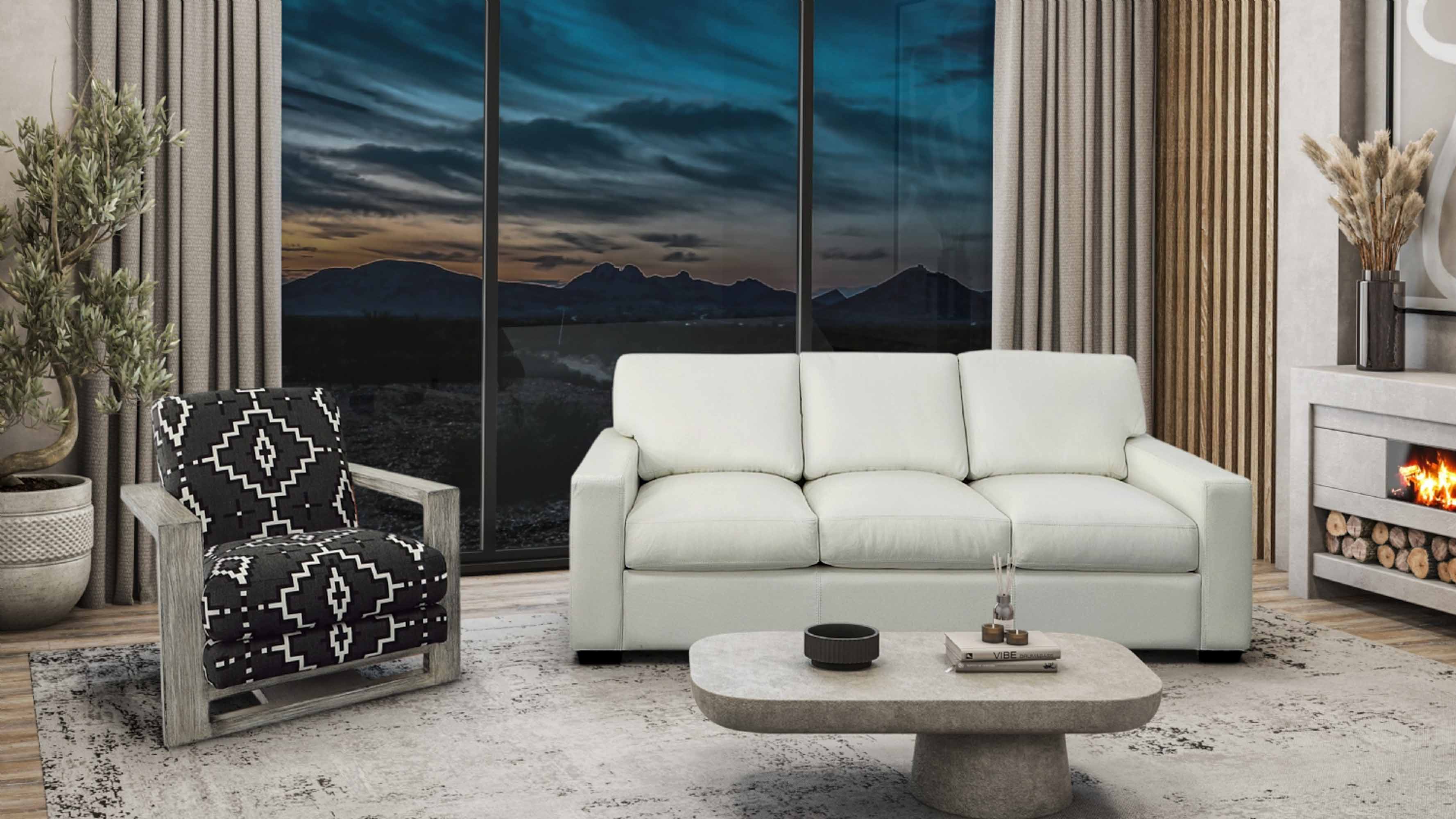 City Craft Leather Sofa - Image 4