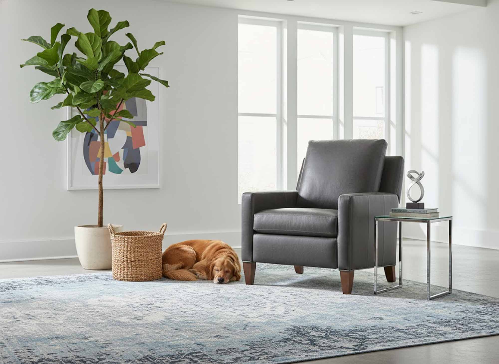 Coco Leather Recliner - Image 4