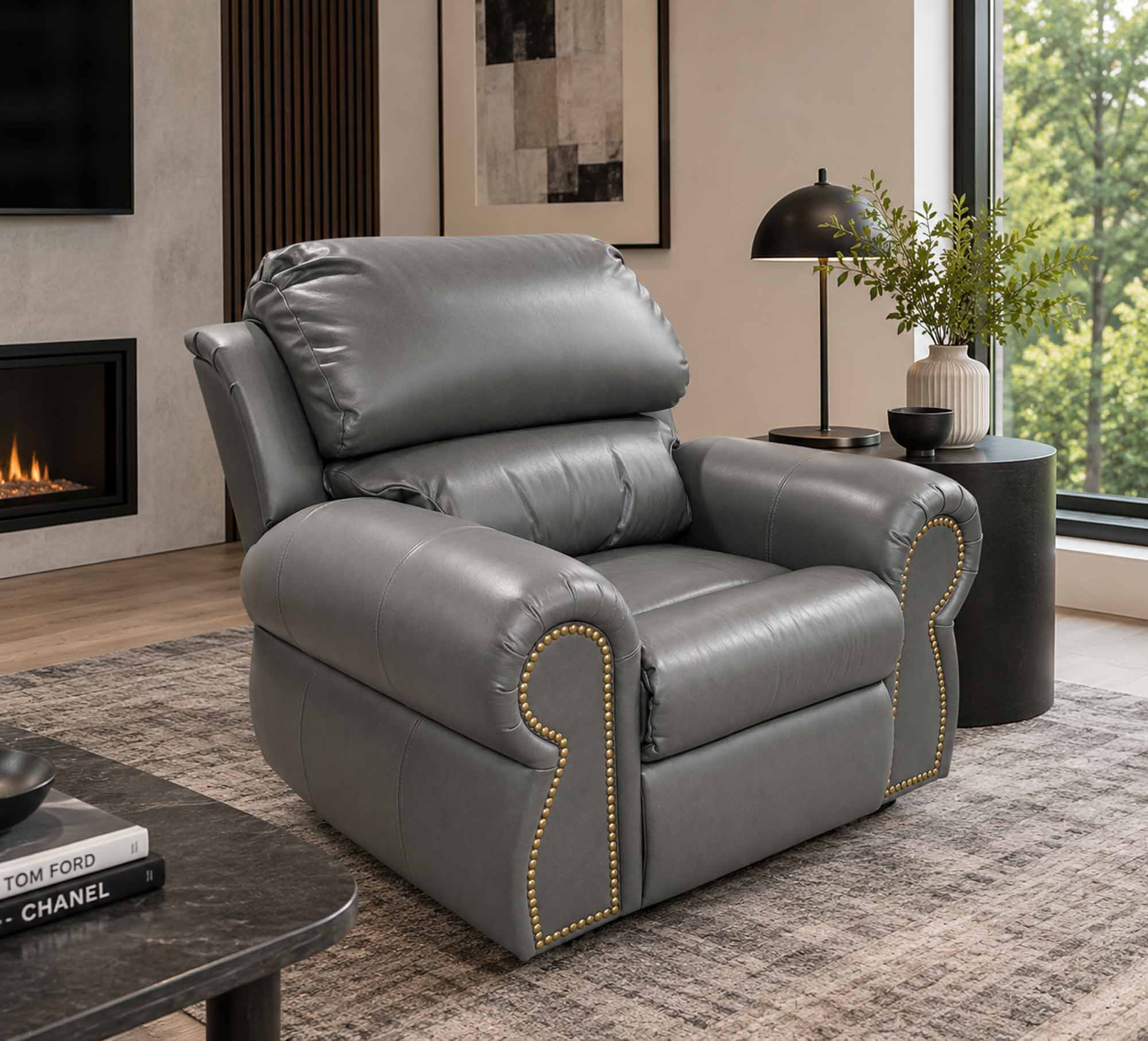 Cortina Leather Recliner - Image 7