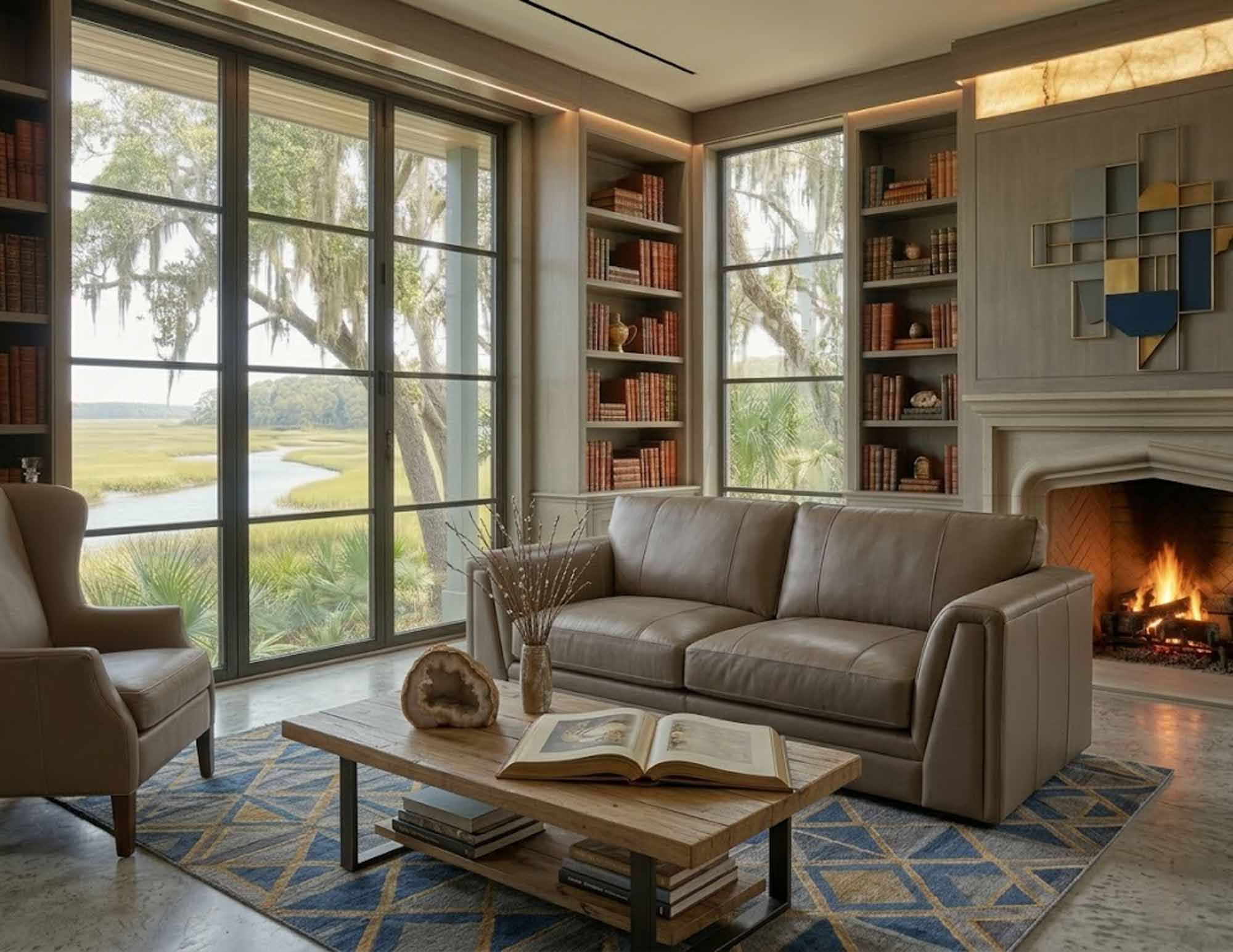 Crew Leather Sofa - Image 9