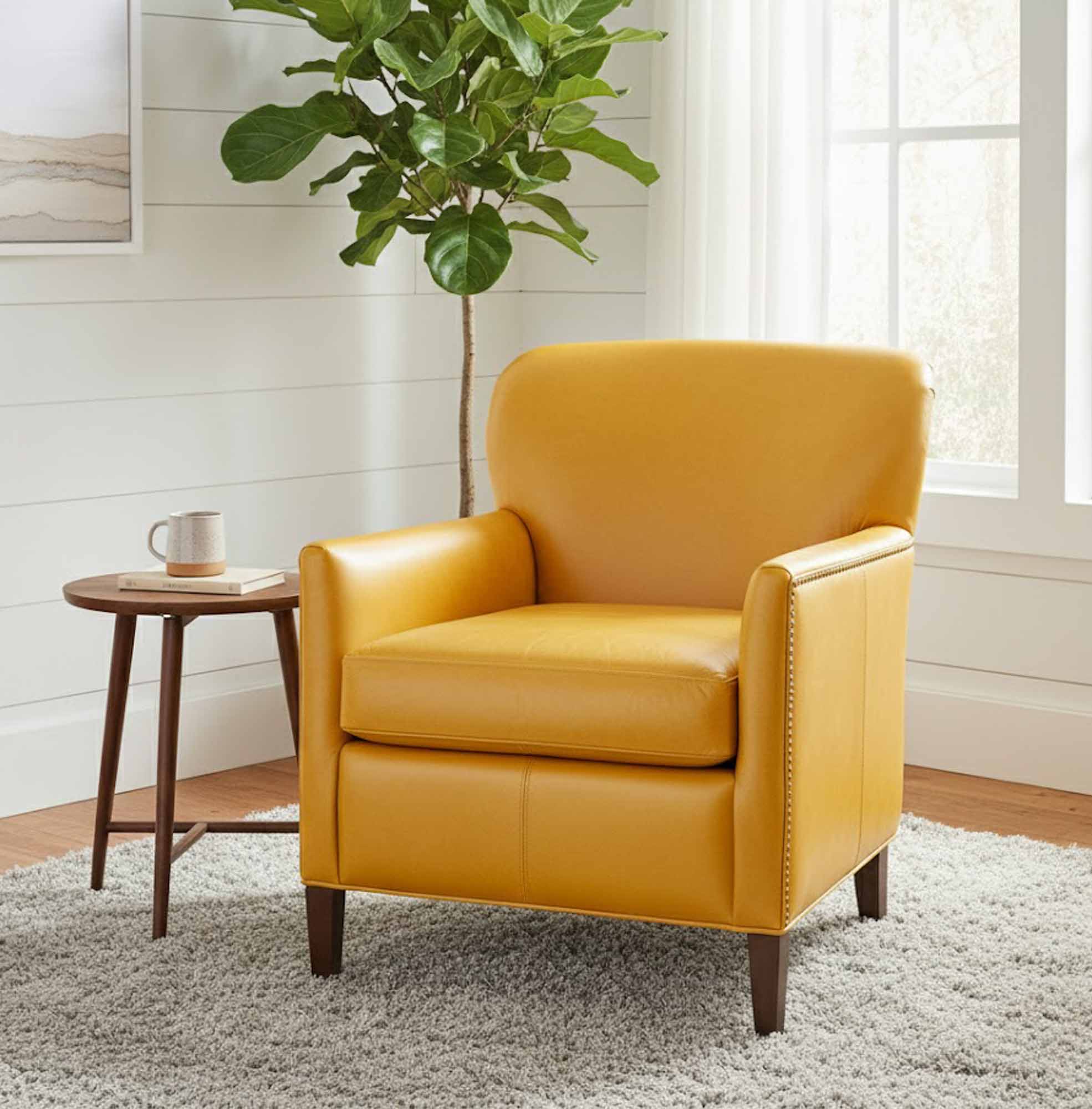 Crosby Leather Chair - Image 4