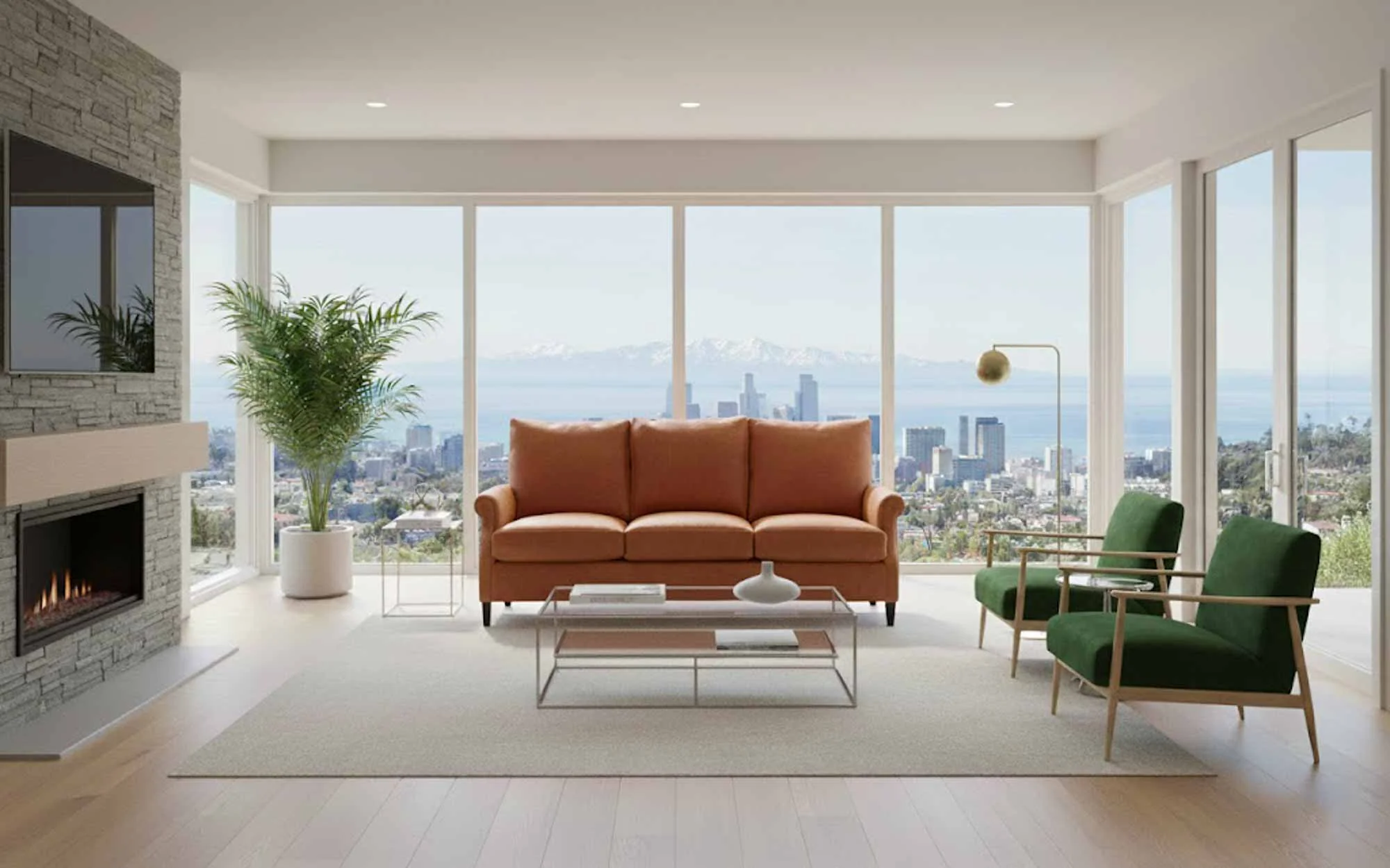 Dana Leather Sofa - Image 6