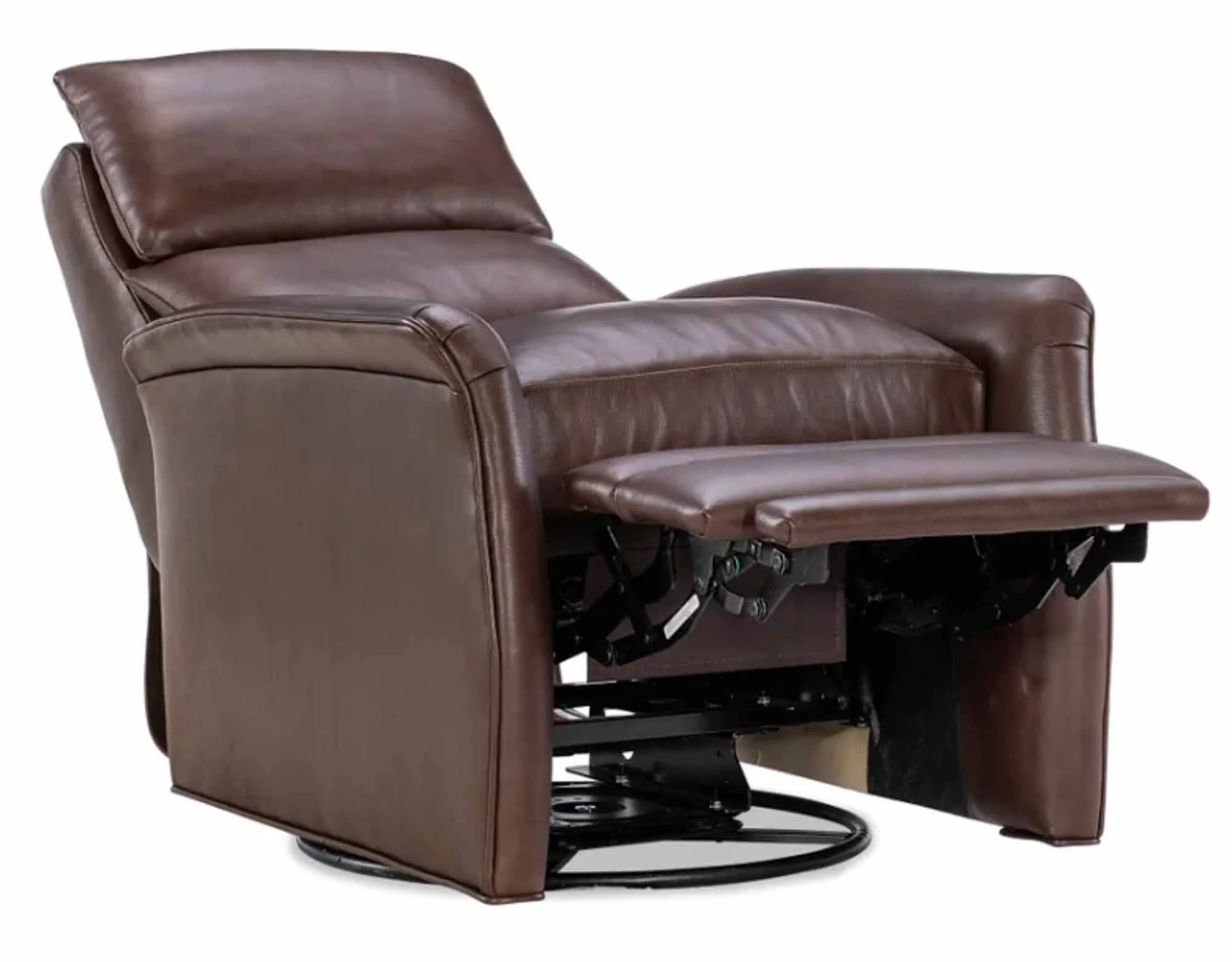 Dannie Leather Swivel Glider Recliner - Image 6