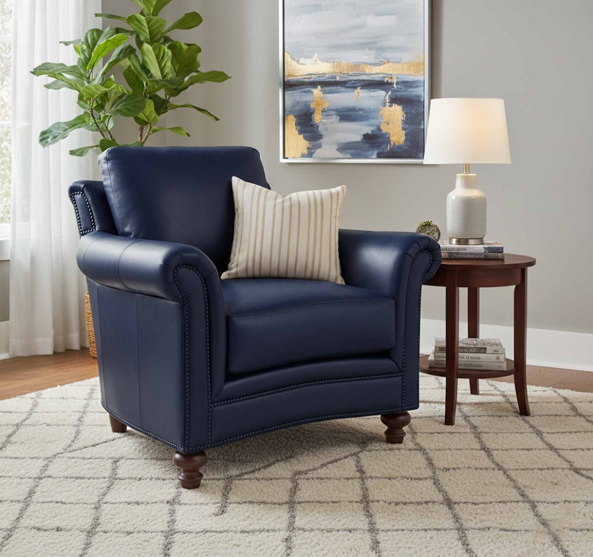 Davis Leather Chair - Image 3