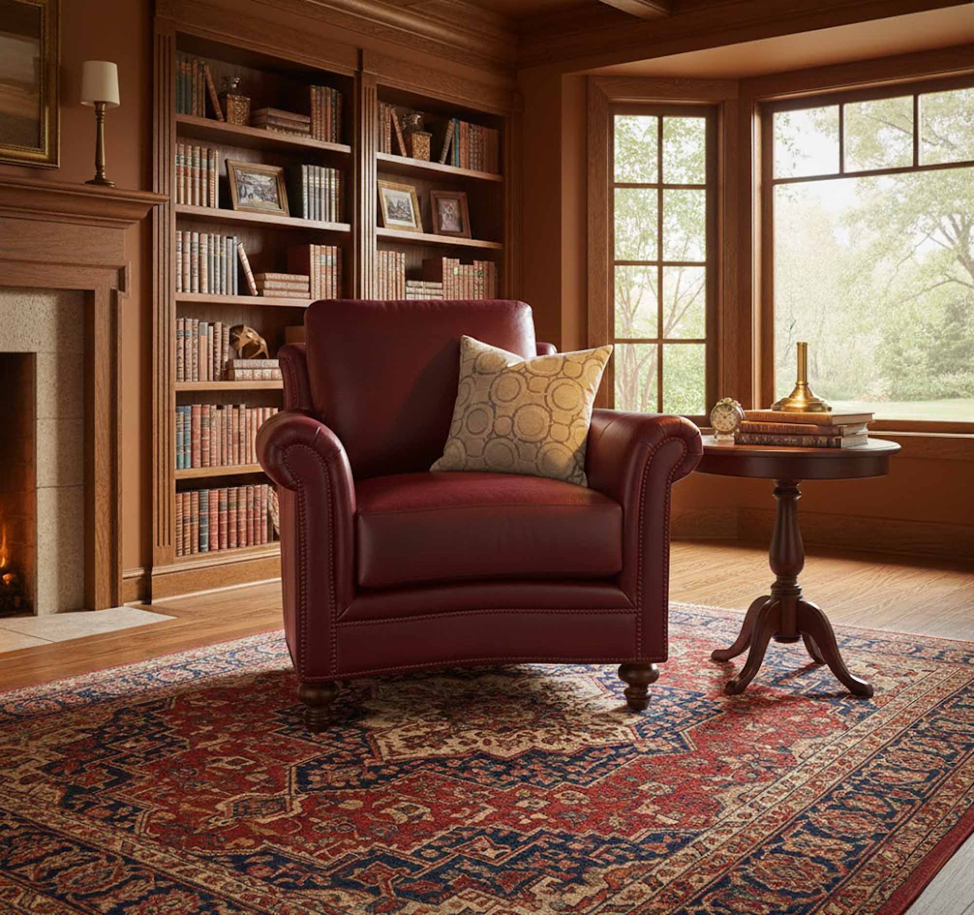 Davis Leather Chair - Image 4
