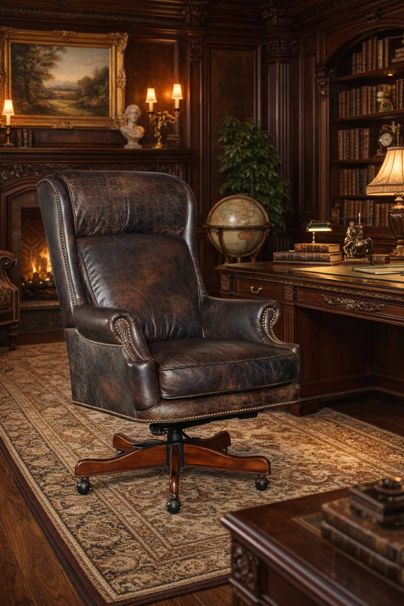 Dayton Leather Swivel Tilt Executive Chair - Image 3