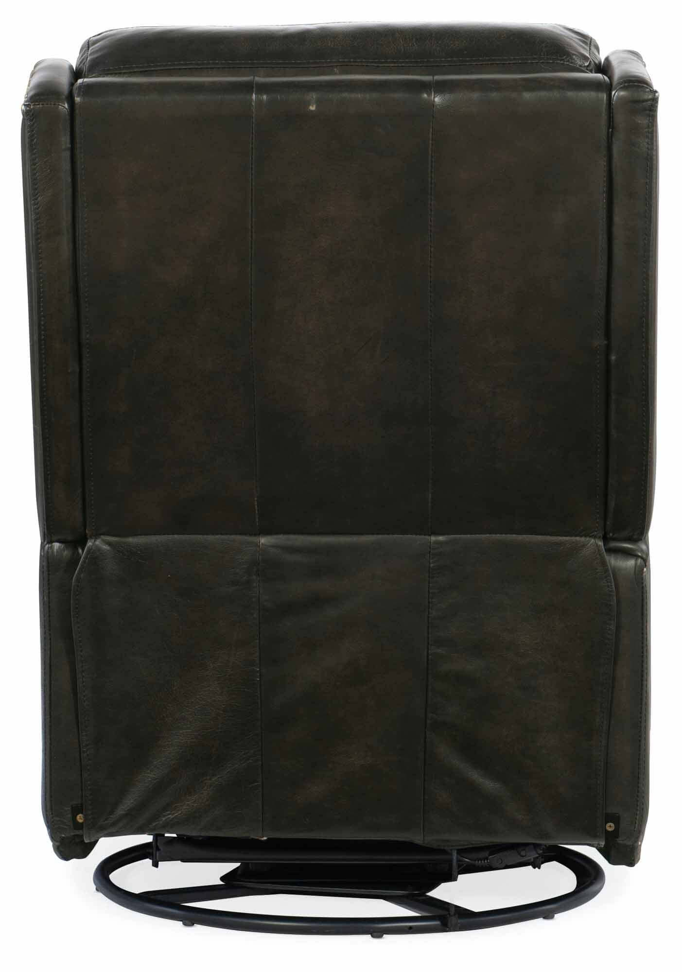 Declan Leather Power Swivel Glider Recliner - Image 3