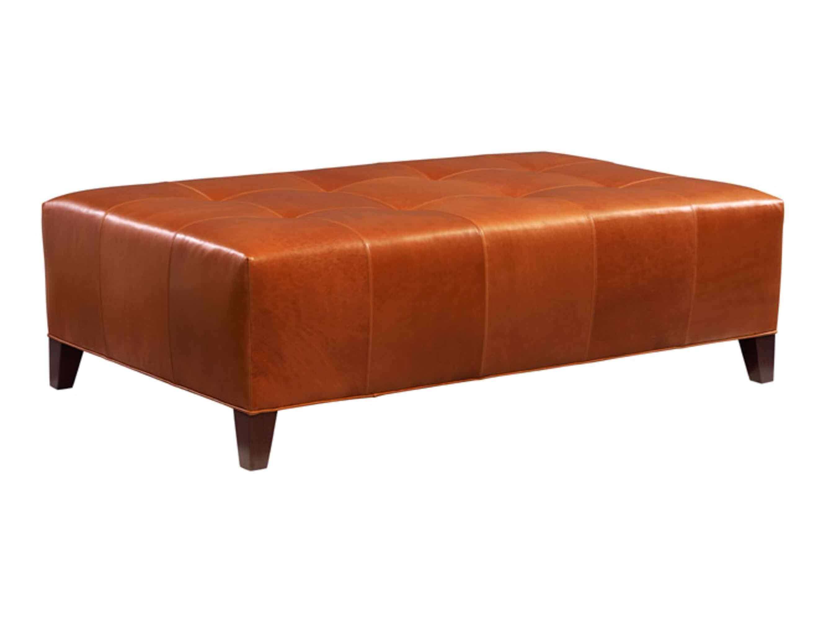 Desmond Leather Ottoman