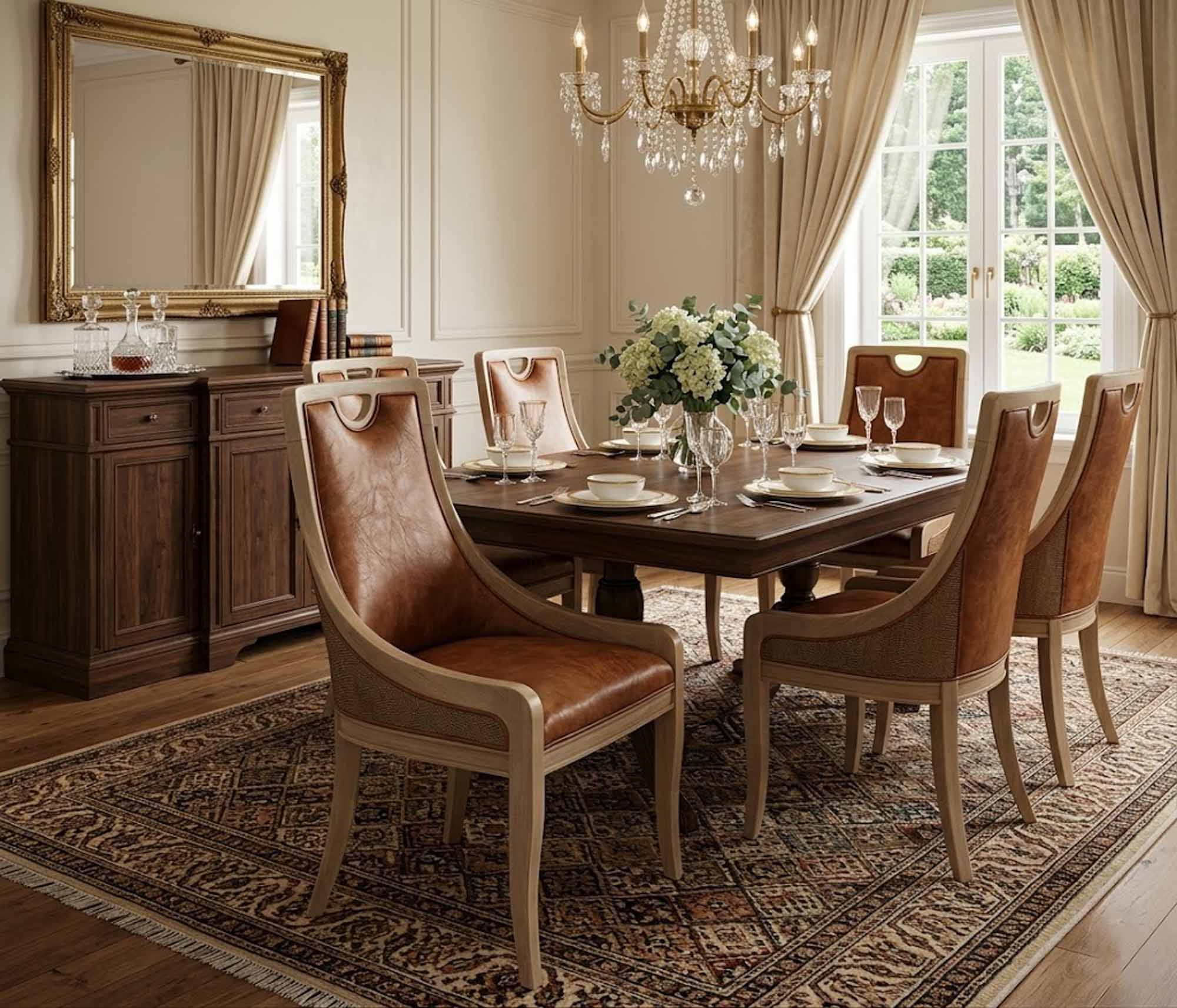 Diana Leather Dining Chair - Image 2