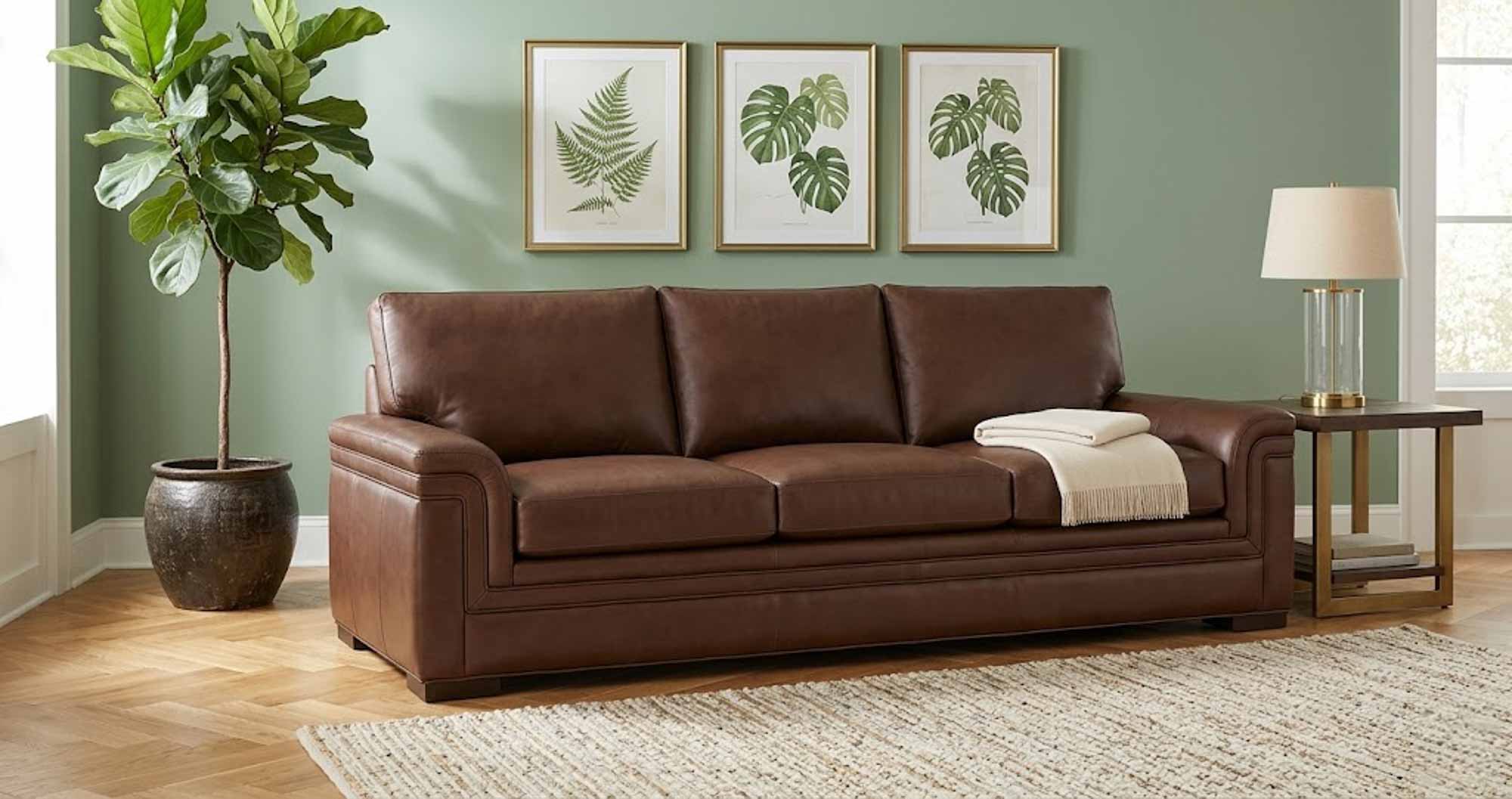 Dominick Leather Sofa - Image 16