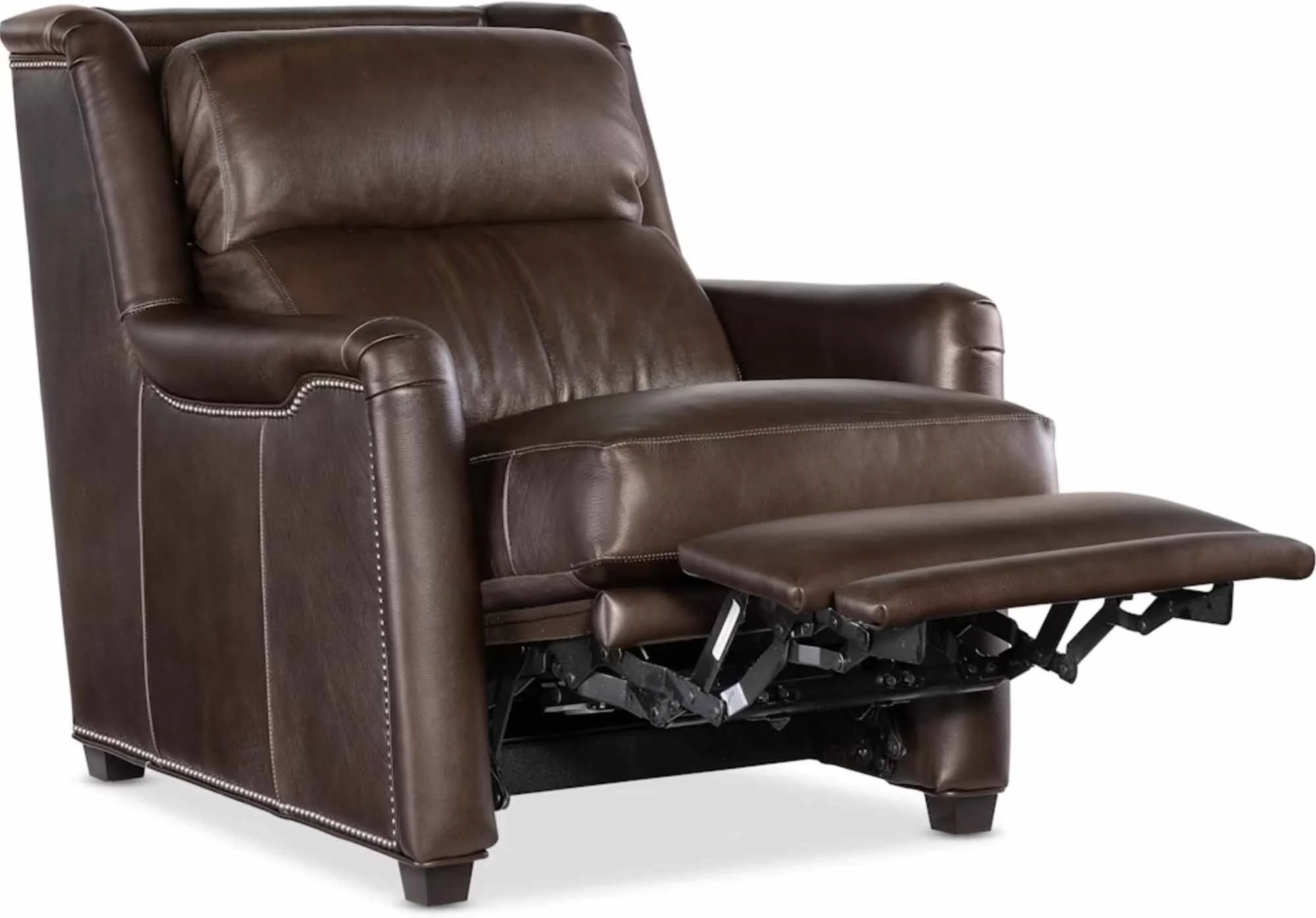 Dominos Leather Power Recliner With Articulating Headrest - Image 6