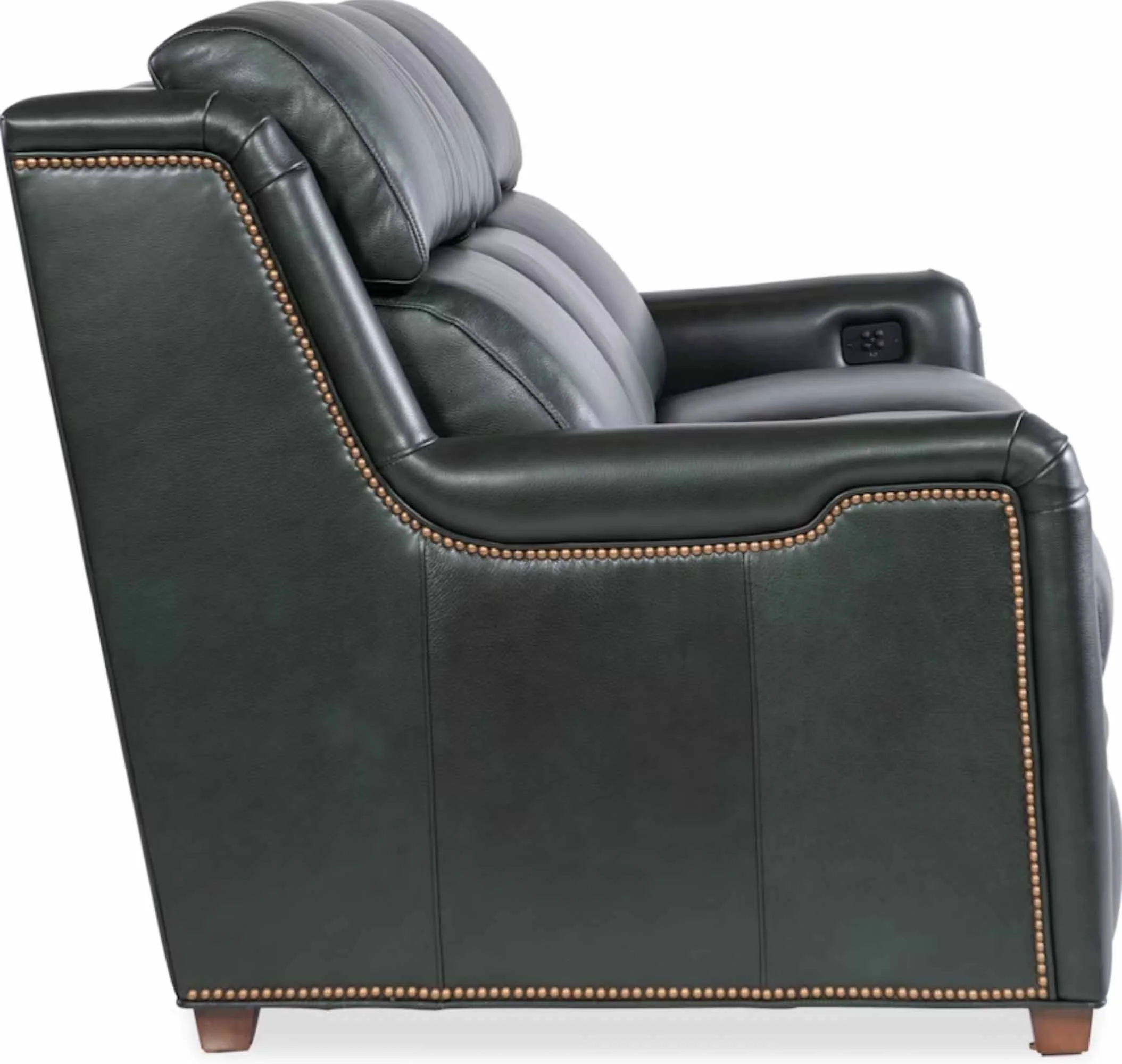Dominos Leather Power Reclining Sofa With Articulating Headrest - Image 10