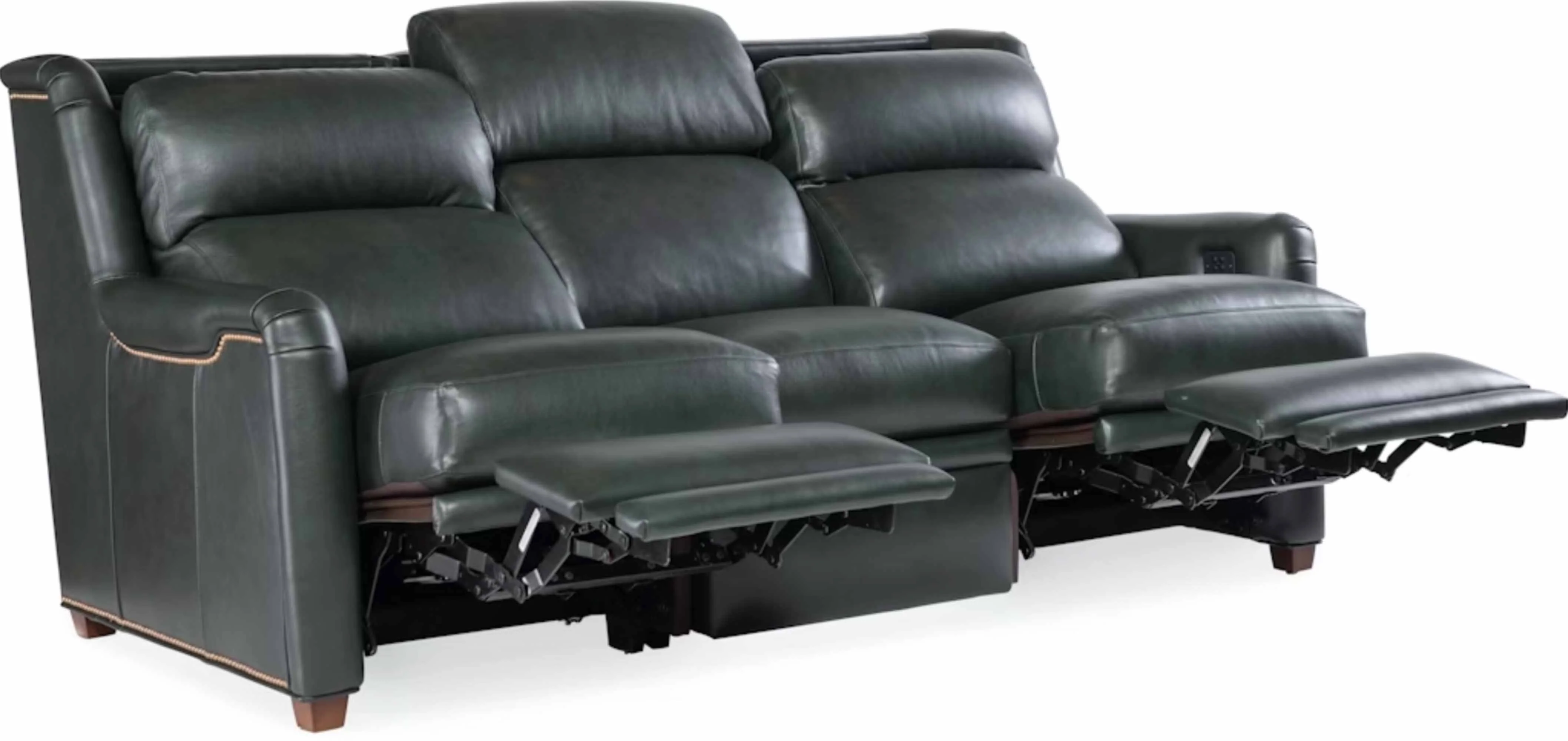 Dominos Leather Power Reclining Sofa With Articulating Headrest - Image 13