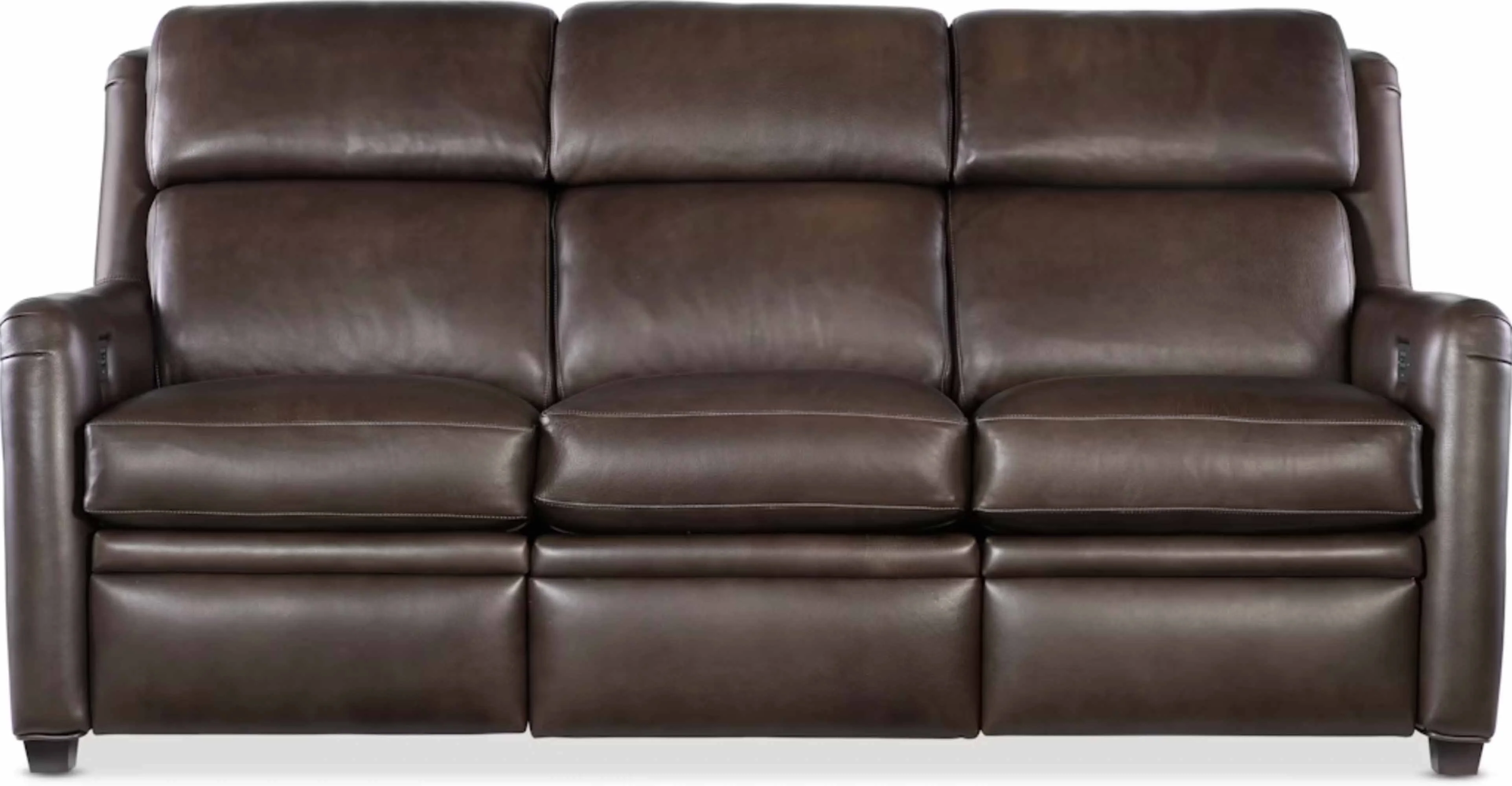 Dominos Leather Power Reclining Sofa With Articulating Headrest - Image 2