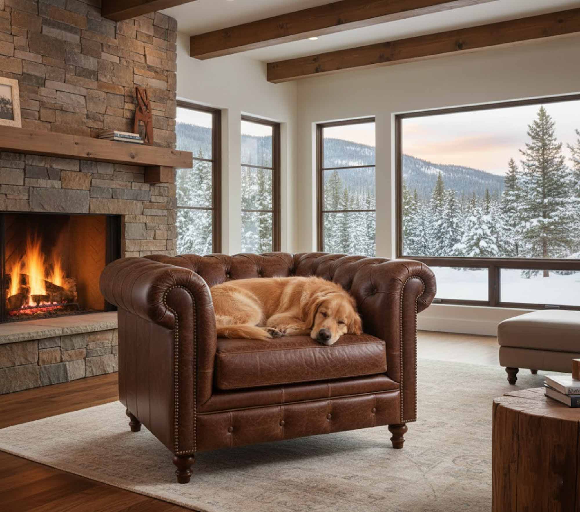 Donald Leather Chair - Image 3