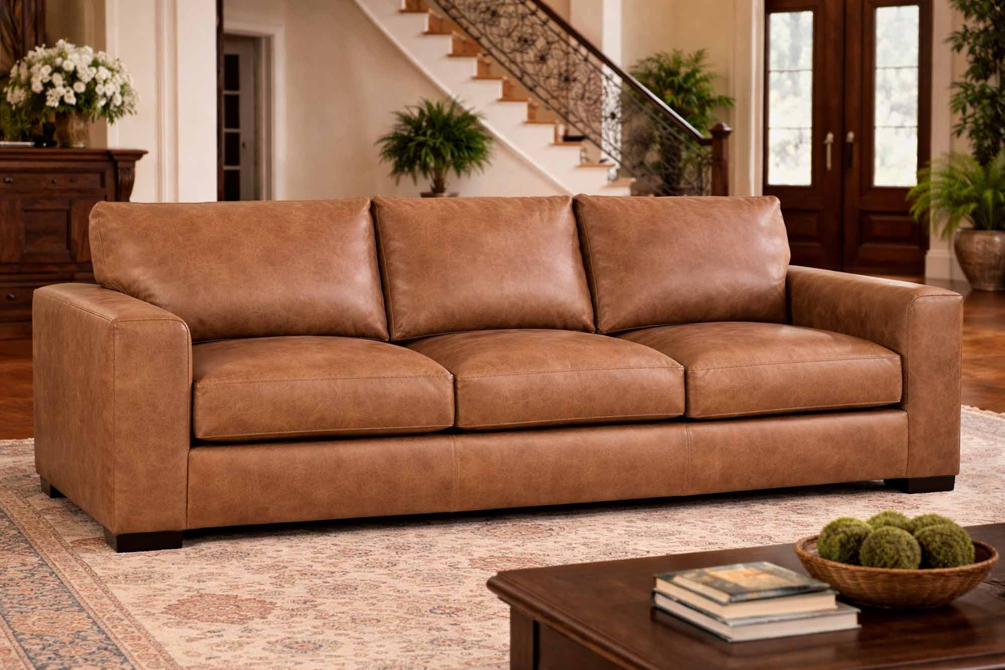 Donovan Leather Sofa - Image 5
