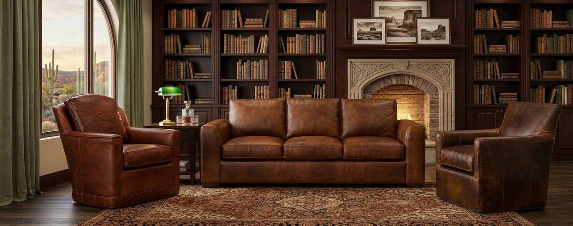 Donovan Leather Sofa - Image 7