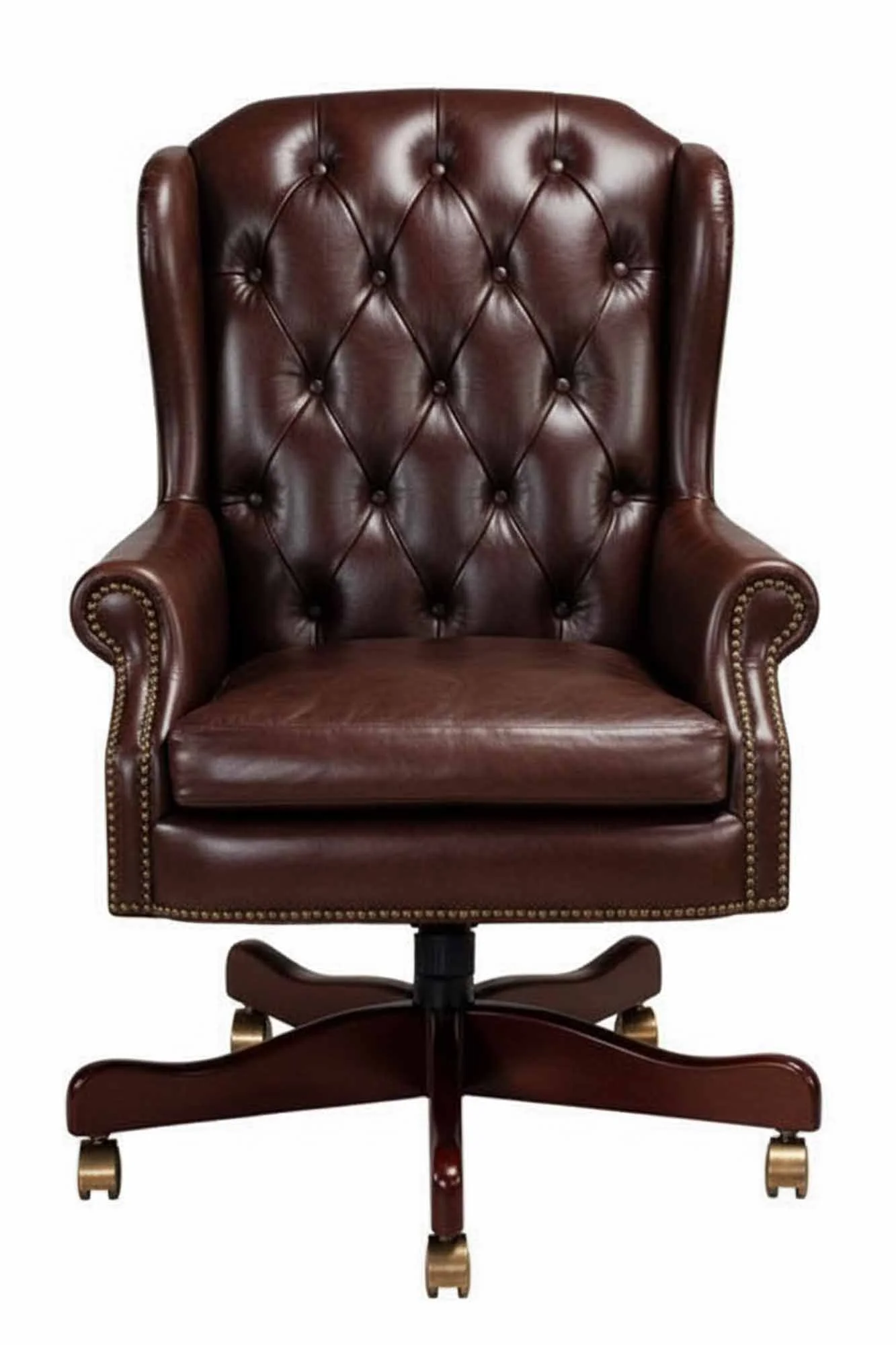 Duncan Leather Swivel Tilt Chair