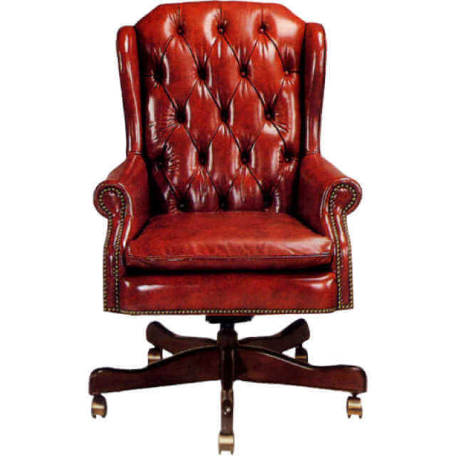 Duncan Leather Swivel Tilt Chair - Image 2