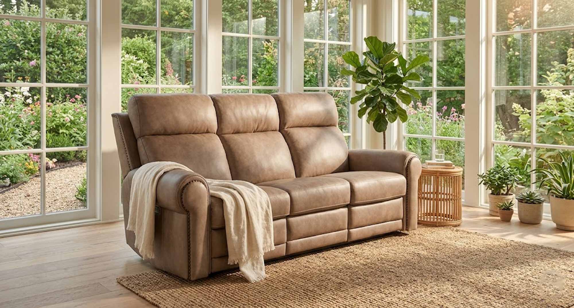 Dustin Leather Power Reclining Sofa With Articulating Headrest And Lumbar - Image 10