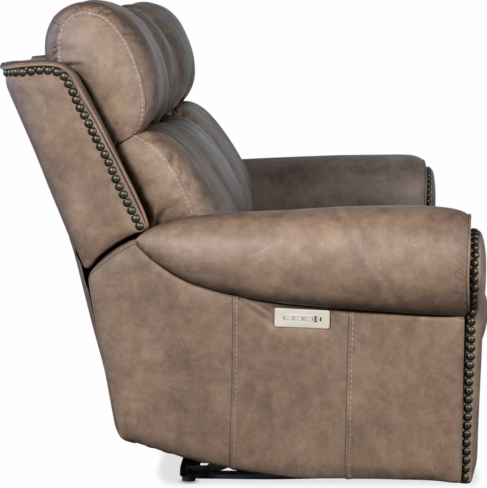 Dustin Leather Power Reclining Sofa With Articulating Headrest And Lumbar - Image 3