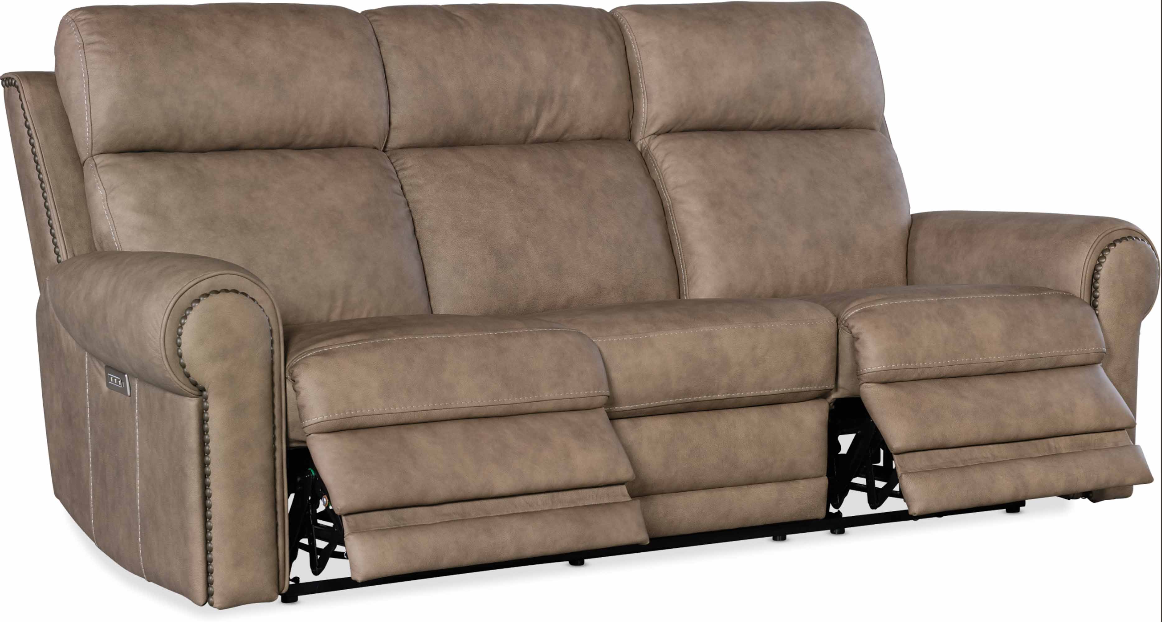 Dustin Leather Power Reclining Sofa With Articulating Headrest And Lumbar - Image 7
