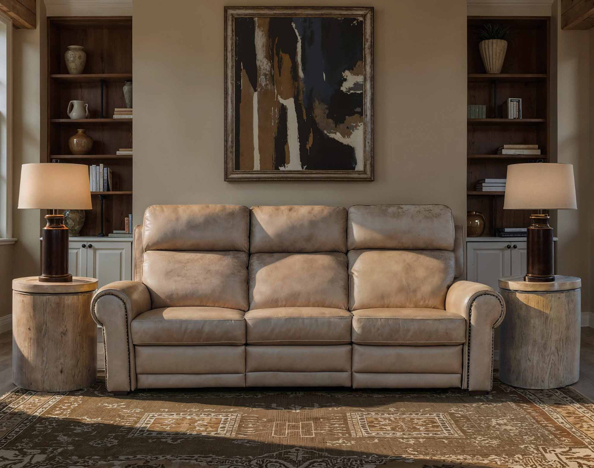 Dustin Leather Power Reclining Sofa With Articulating Headrest And Lumbar - Image 9