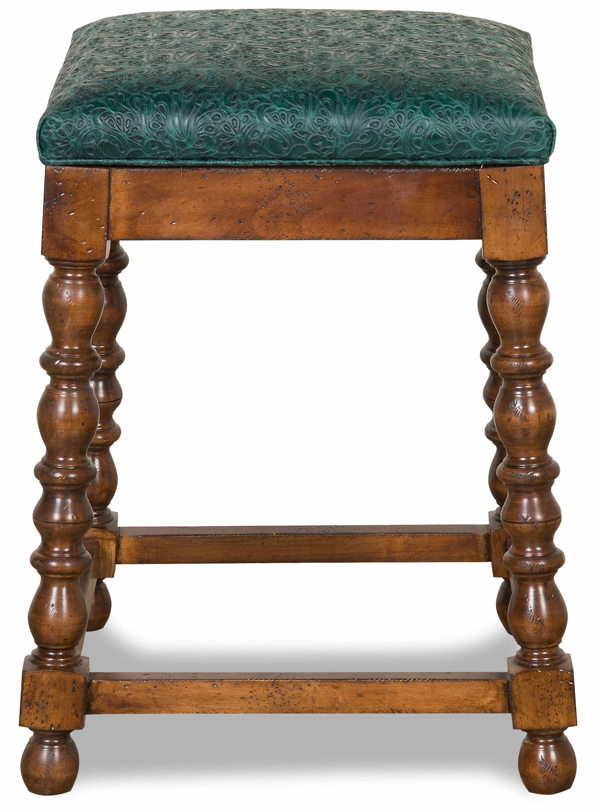 Duval Leather Bar Stool - Image 2