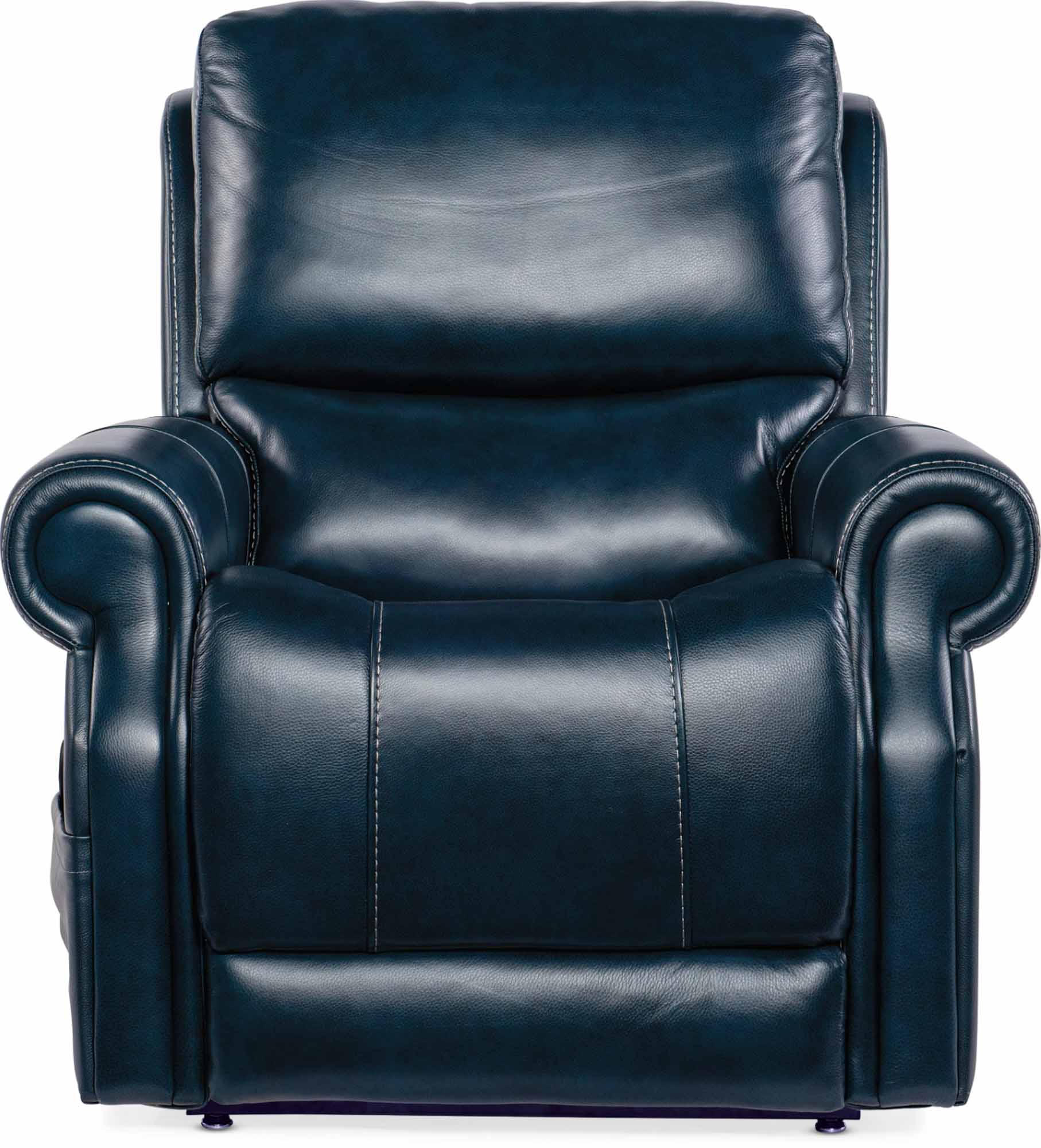 Eisley Leather Power Lift Recliner With Articulating Headrest And Lumbar In Blue - Image 2