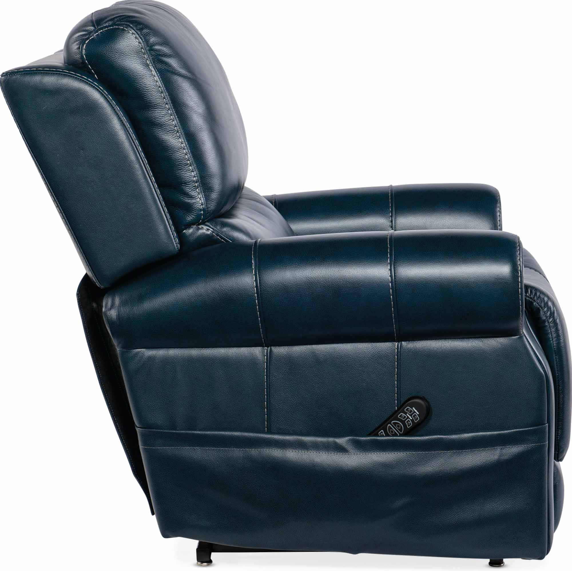 Eisley Leather Power Lift Recliner With Articulating Headrest And Lumbar In Blue - Image 3