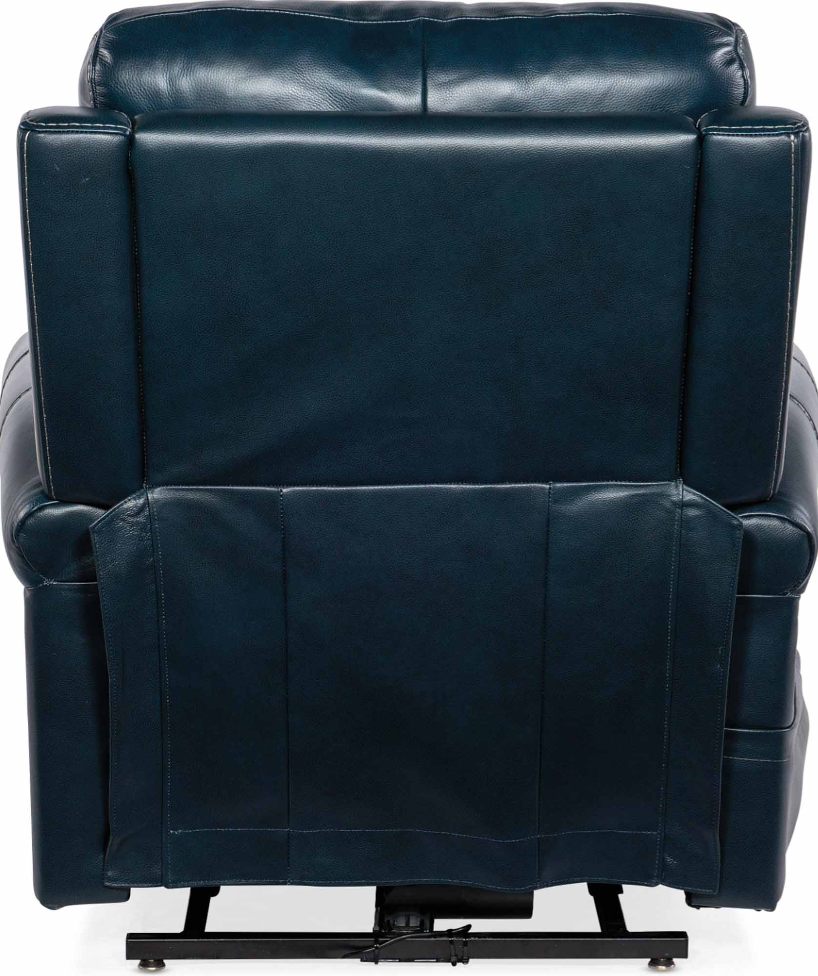 Eisley Leather Power Lift Recliner With Articulating Headrest And Lumbar In Blue - Image 4